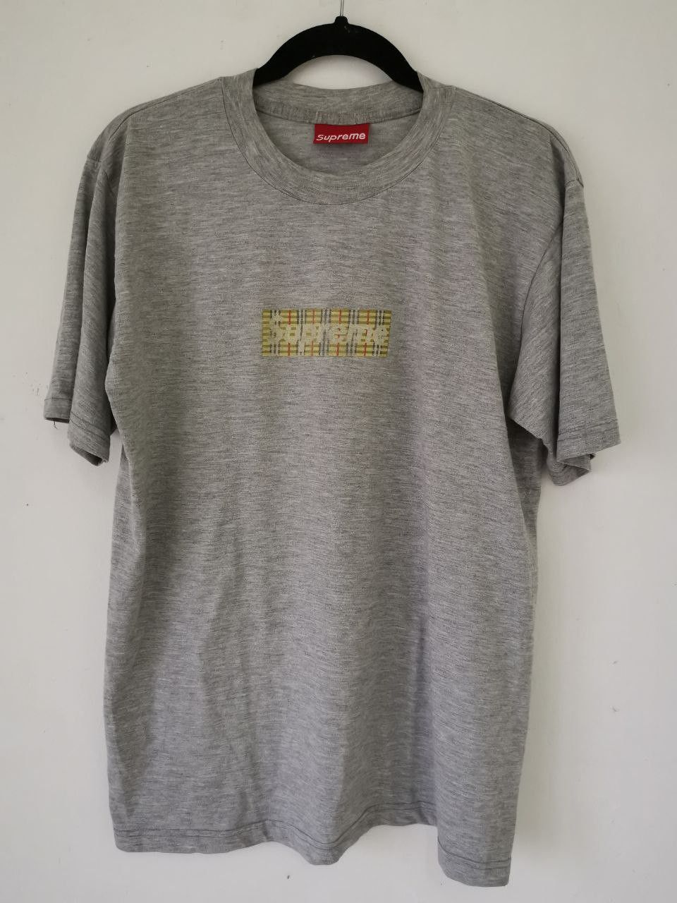 Supreme x Burberry Box Logo Tee