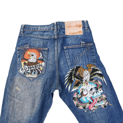 Vintage Ed hardy jeans Size US 31 - 1 Preview
