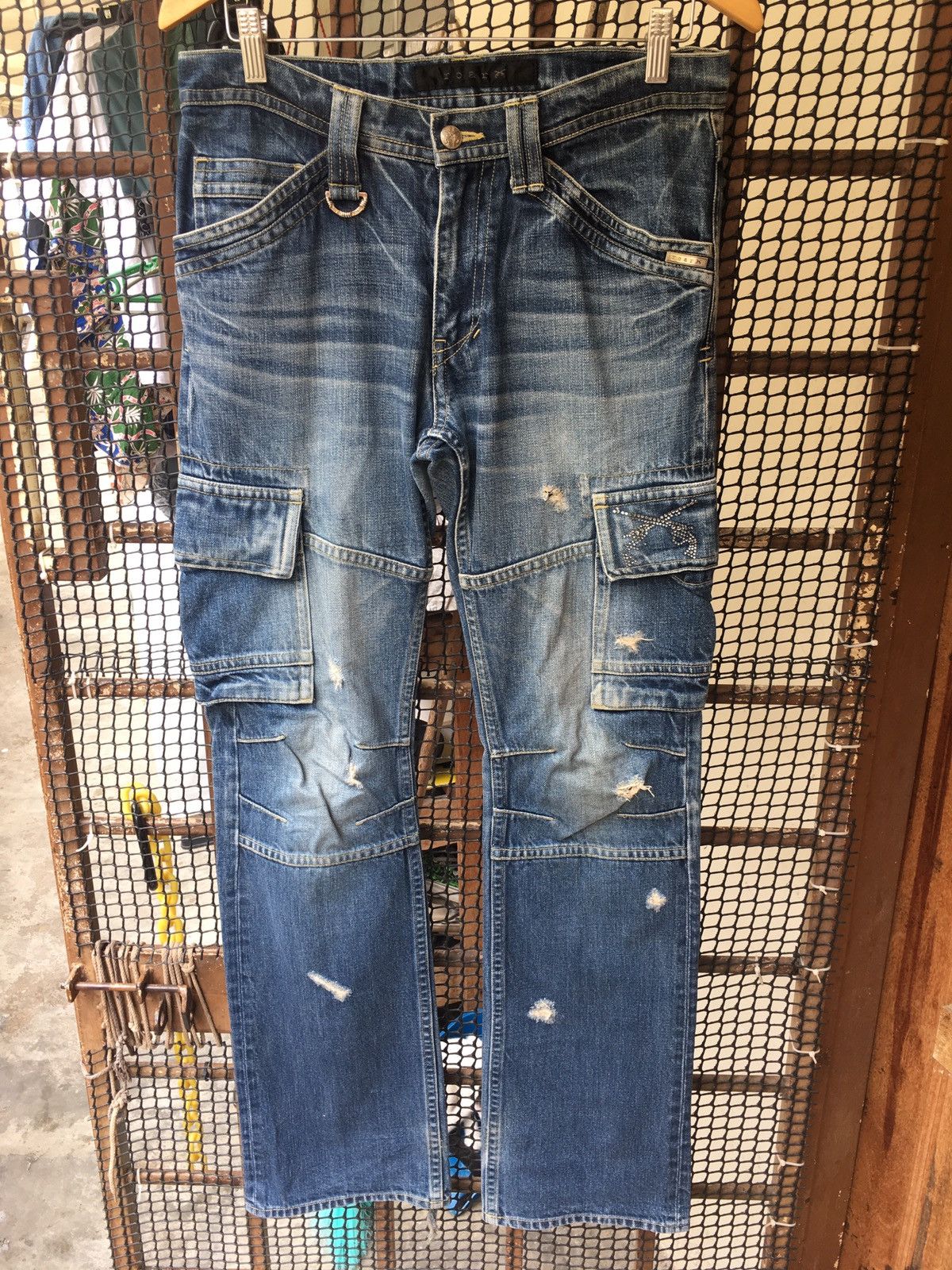 Japanese Brand × Roar × roarguns Roar Japan Cargo Denim Jeans 