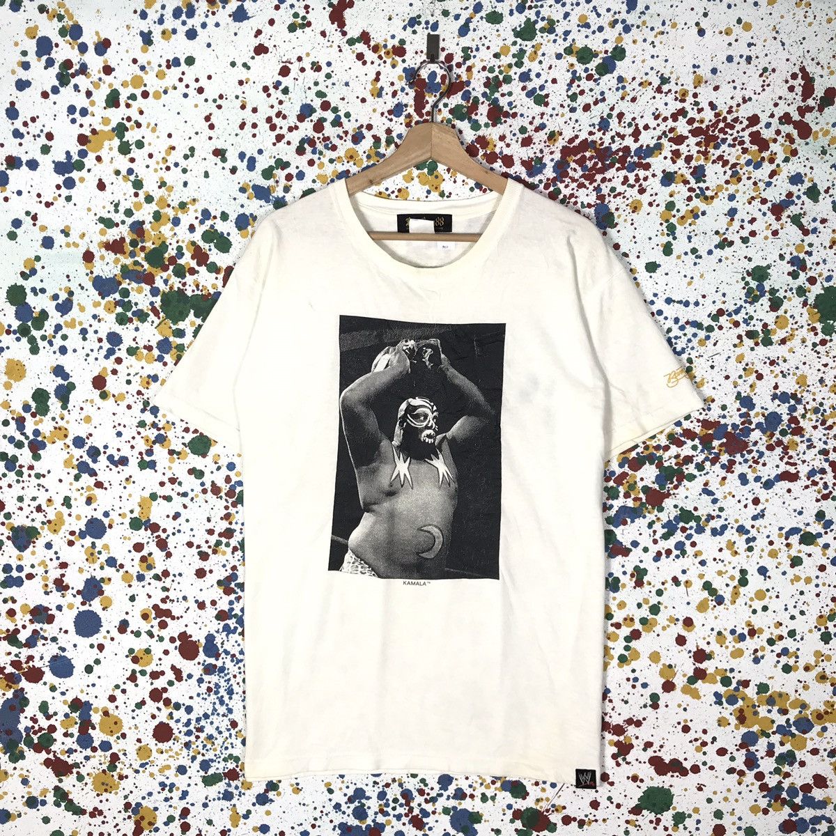 Vintage 90s Kamala WWE WWF Lagend BamBam 88 Tshirt