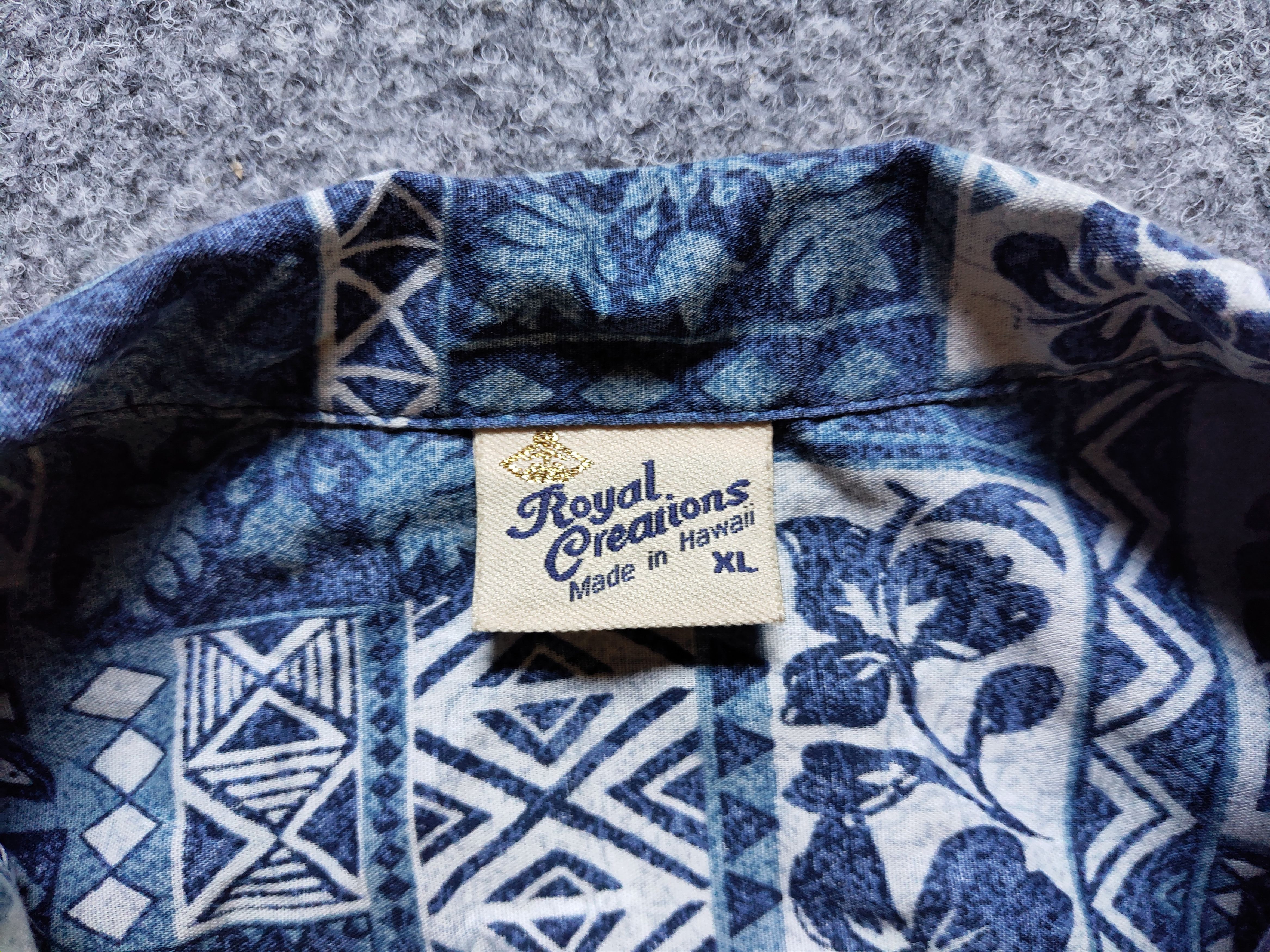 Vintage Vintage ROYAL HAWAIIAN CREATIONS TAPA MEN'S ALOHA SHIRT Size US XL / EU 56 / 4 - 12 Thumbnail
