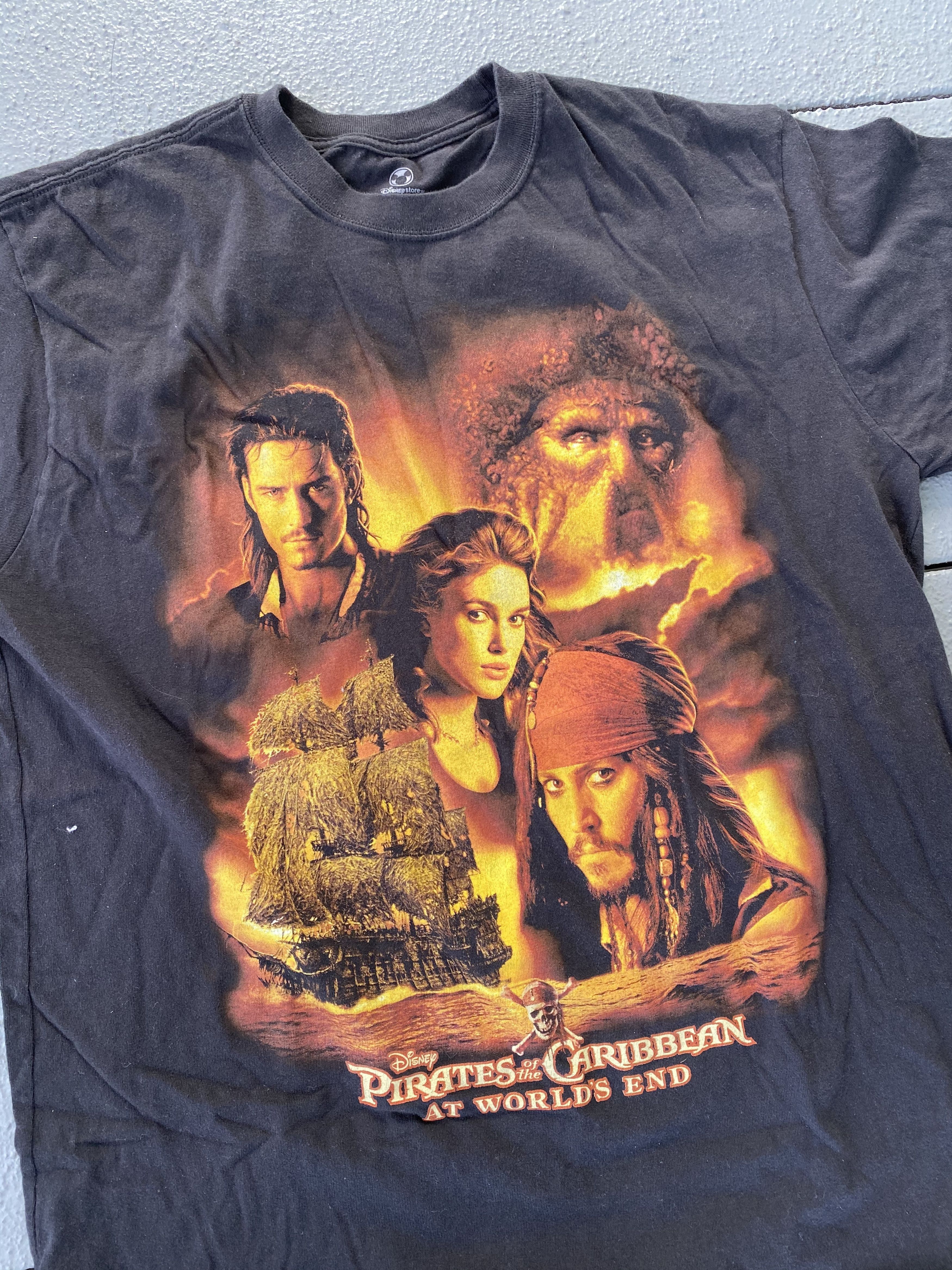 Vintage Pirates Of The Caribbean At Worlds End T Shirt