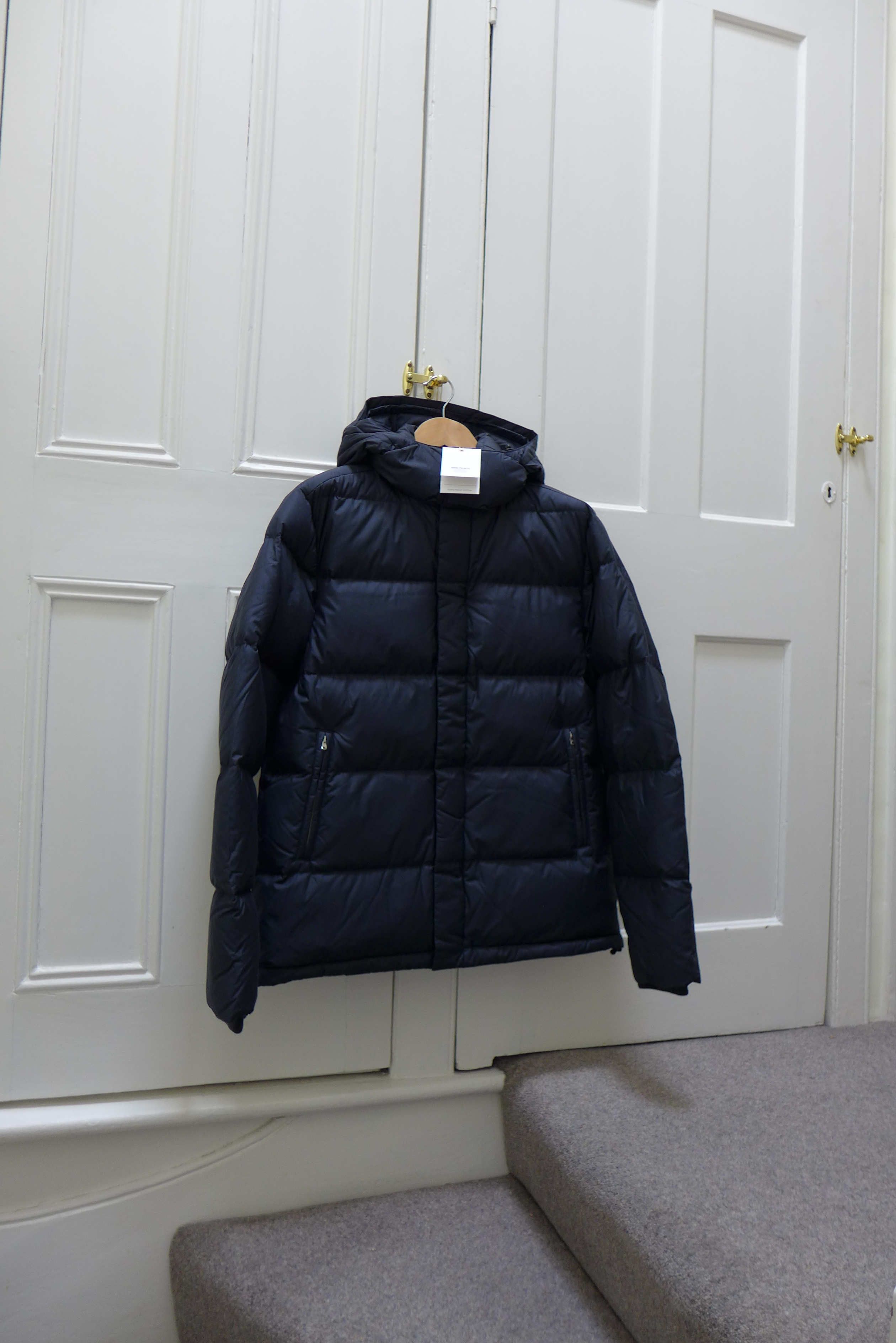 Norse Projects Asger Down Poplin Jacket Dark Navy