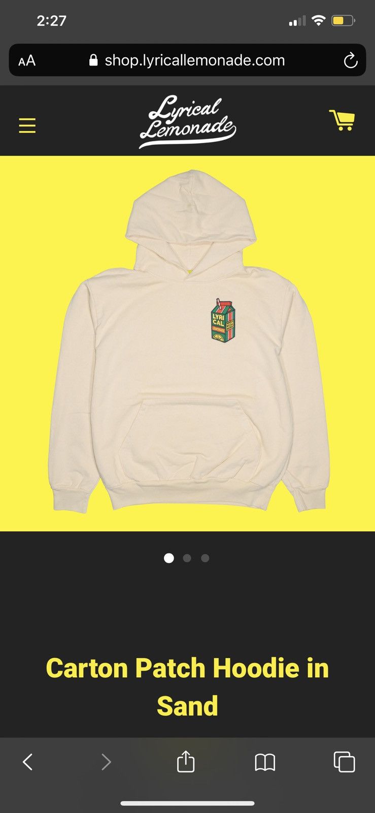 Carton patch outlet hoodie