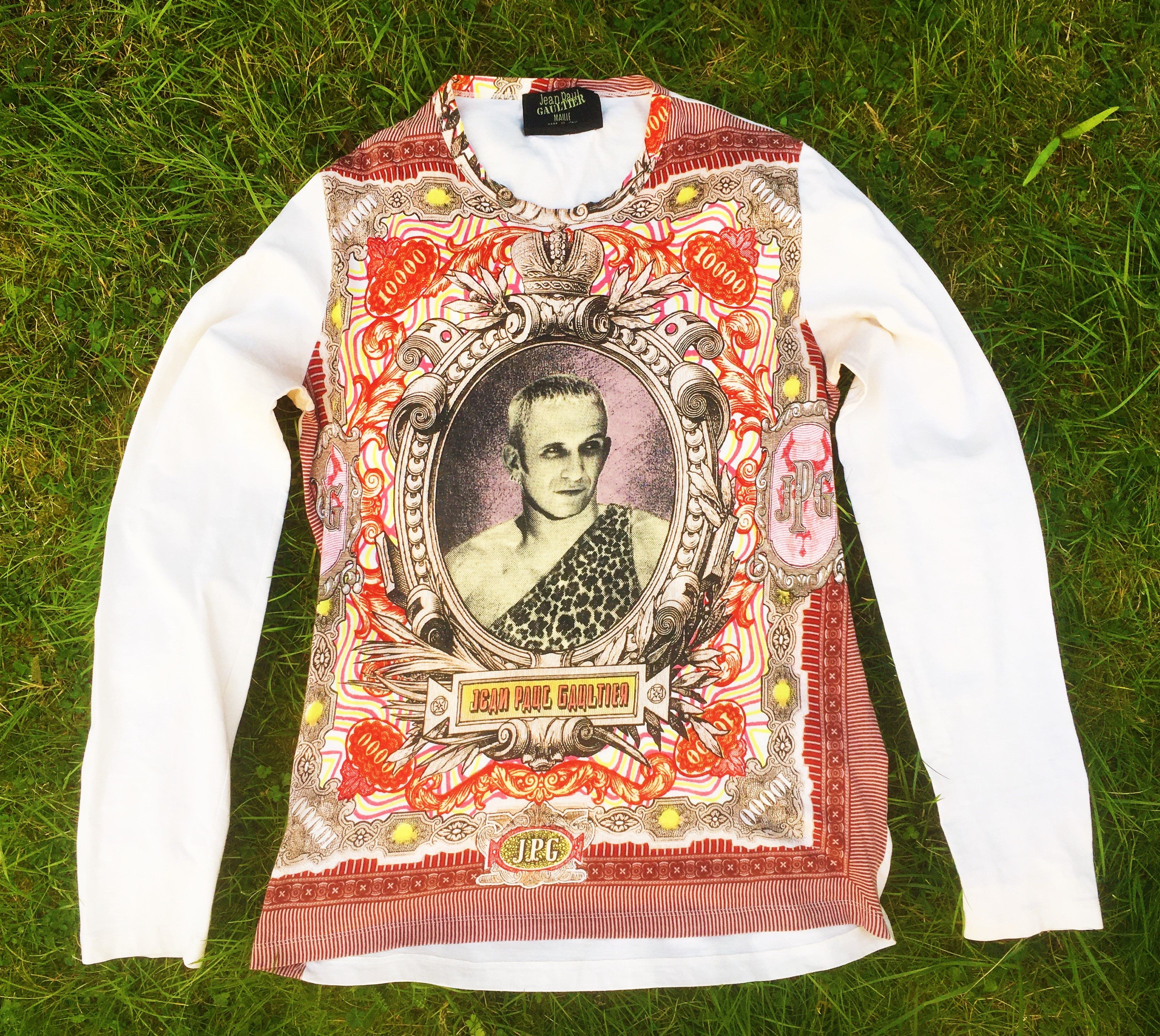 Jean Paul Gaultier Jean Paul Gaultier Portrait Face Dragon Tattoo T-shirt | Grailed