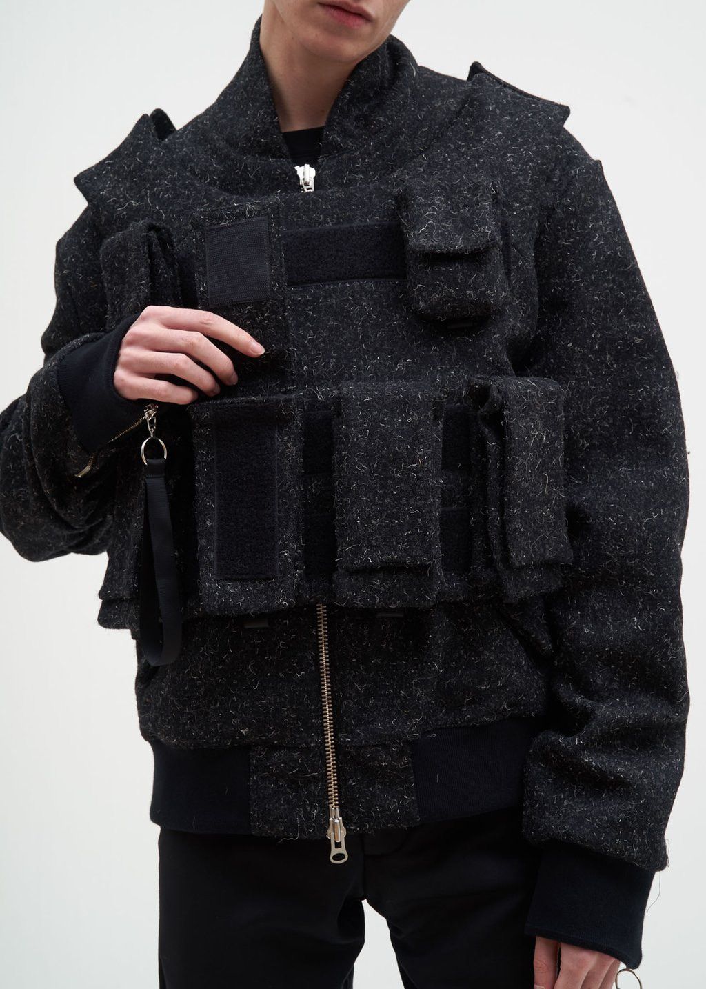 Matthew Miller GREY BOMBER W/ REMOVABLE TACTICAL VEST Size US M / EU 48-50 / 2 - 6 Thumbnail