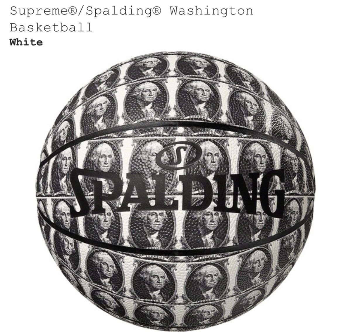 Supreme X Spalding Washington Basketball