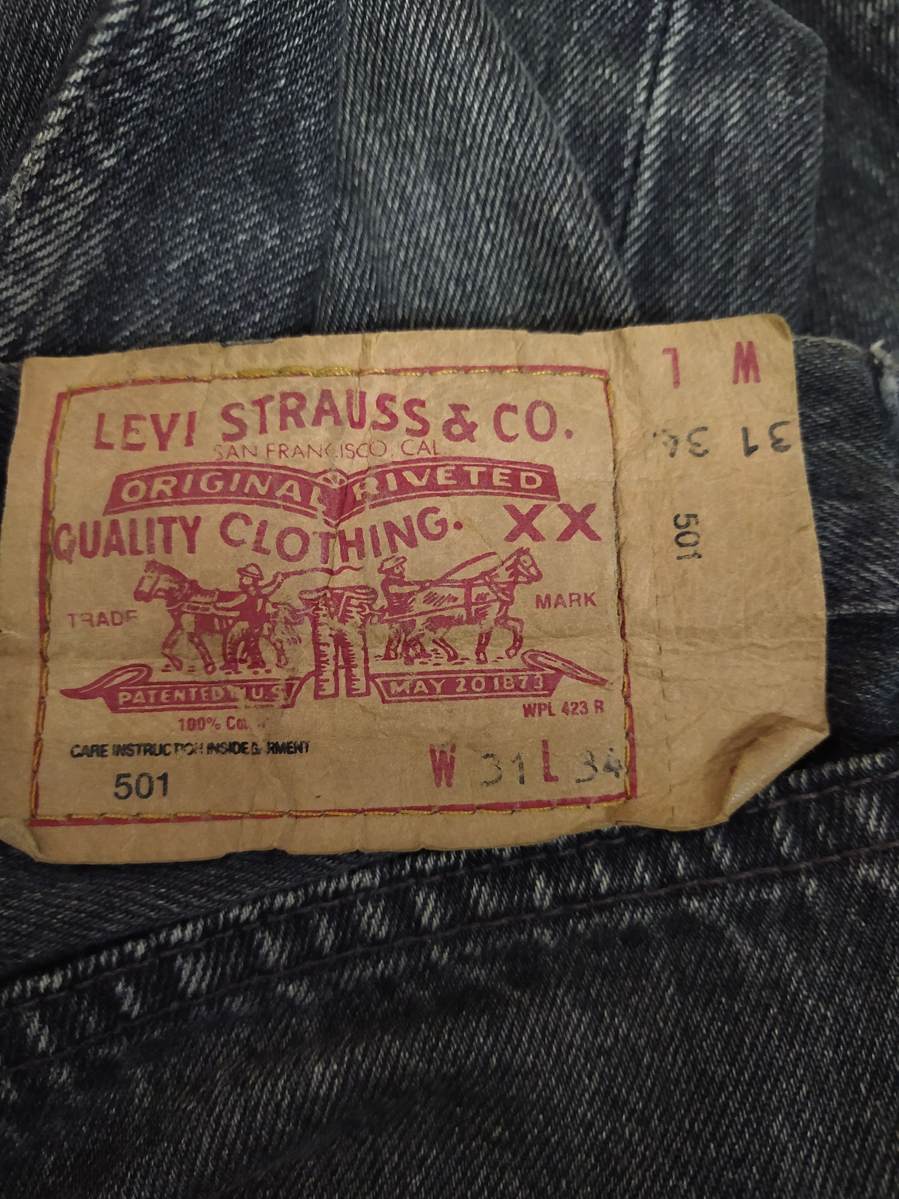 Levi's × Seditionaries 90s LEVIS PUNK POEM BONDAGE 501 (B457) Size US 29 - 15 Thumbnail