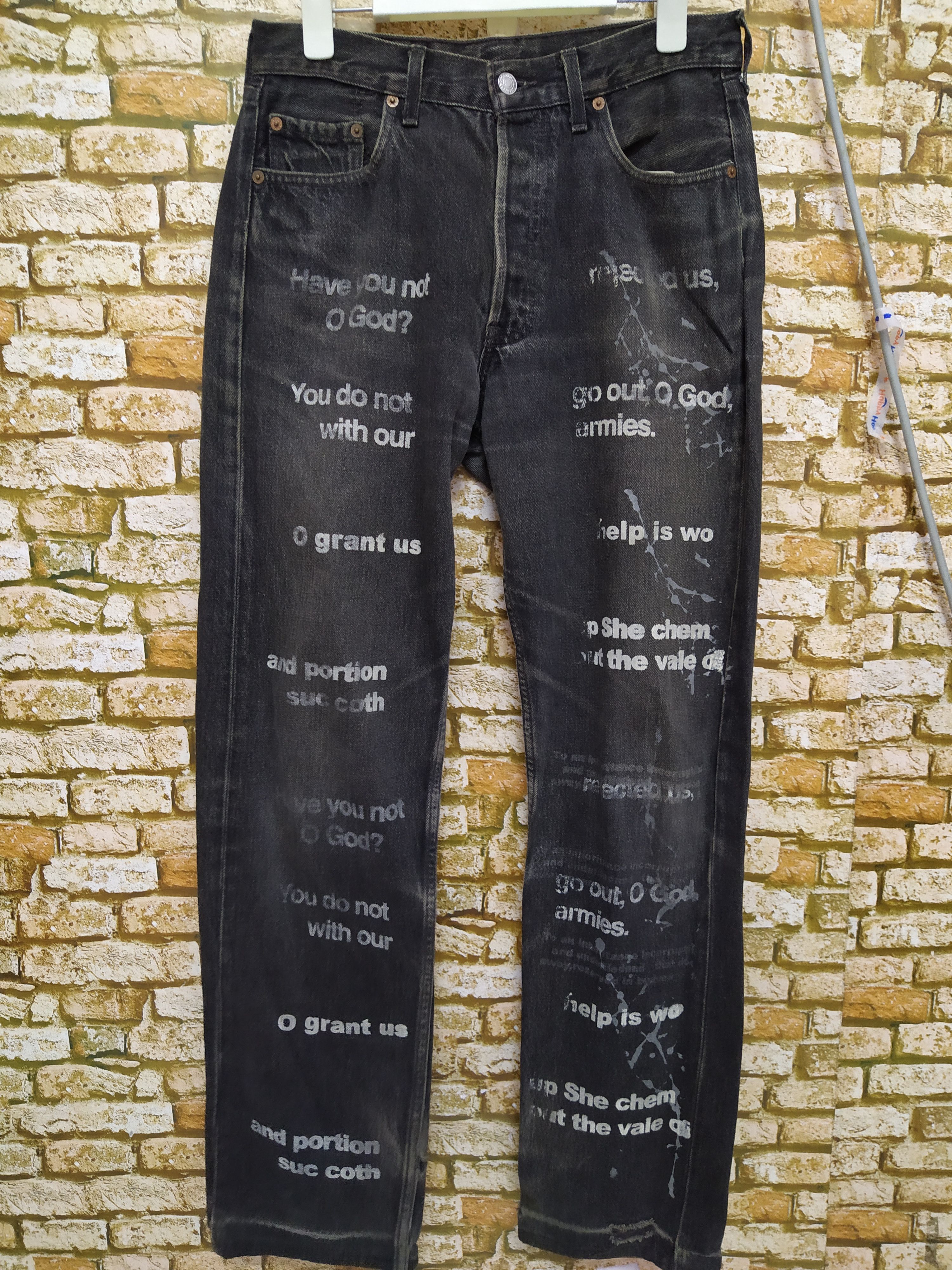 Levi's × Seditionaries 90s LEVIS PUNK POEM BONDAGE 501 (B457) Size US 29 - 1 Thumbnail