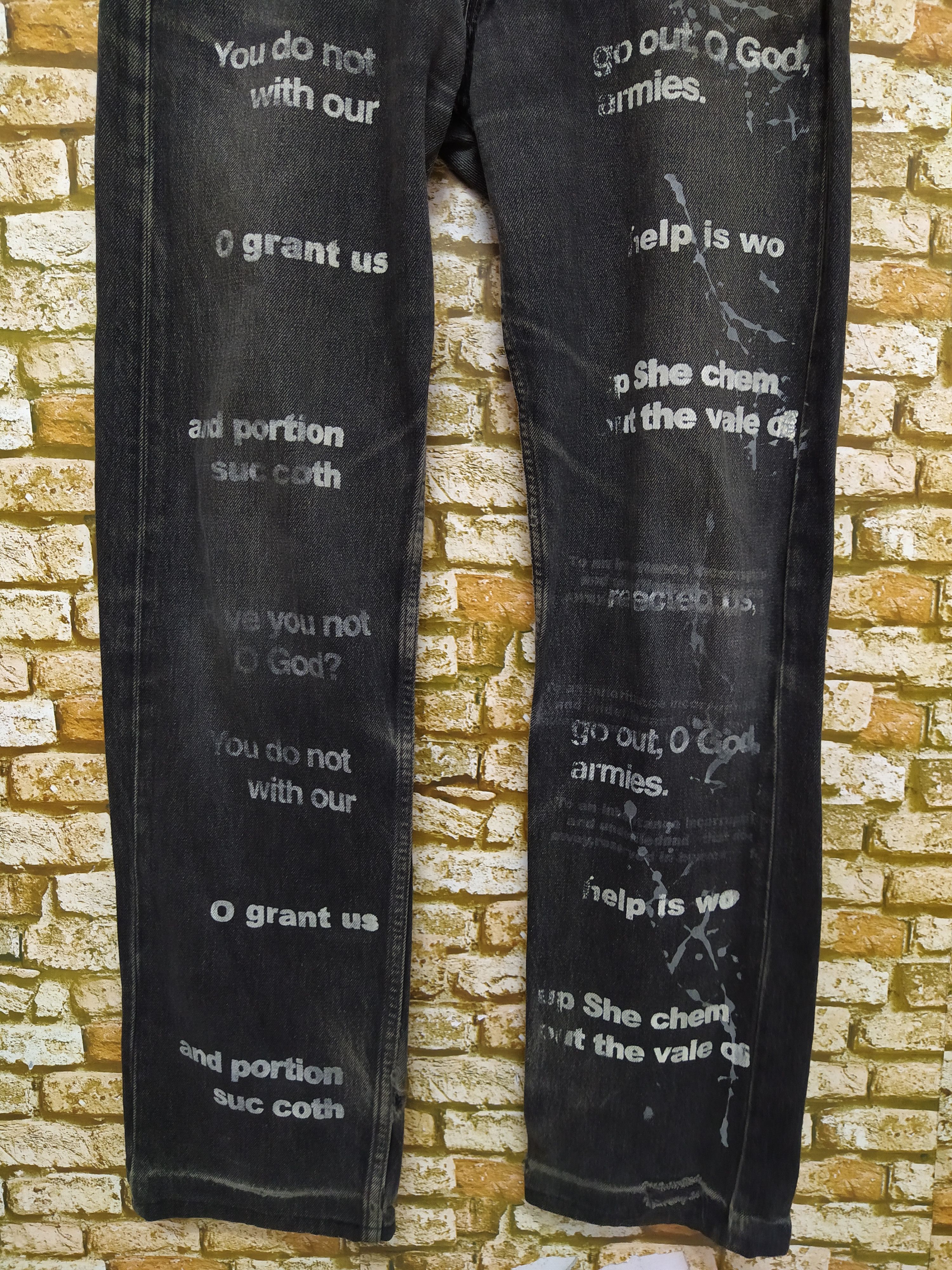 Levi's × Seditionaries 90s LEVIS PUNK POEM BONDAGE 501 (B457) Size US 29 - 3 Thumbnail