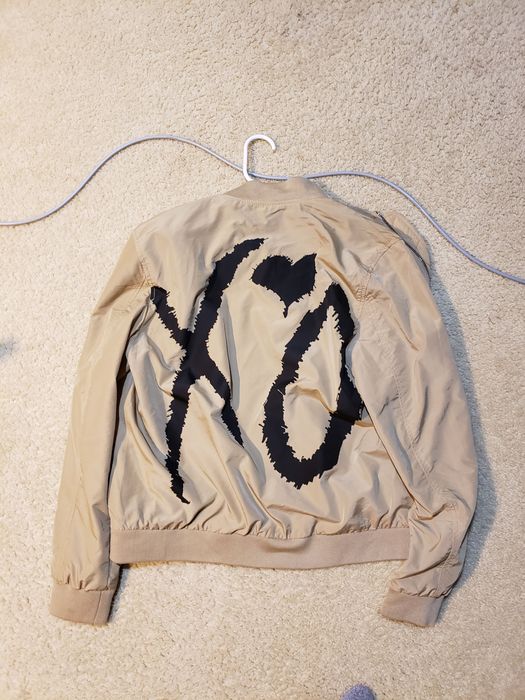 H M Never Worn The Weeknd H M XO Bomber Jacket Khaki Beige Grailed