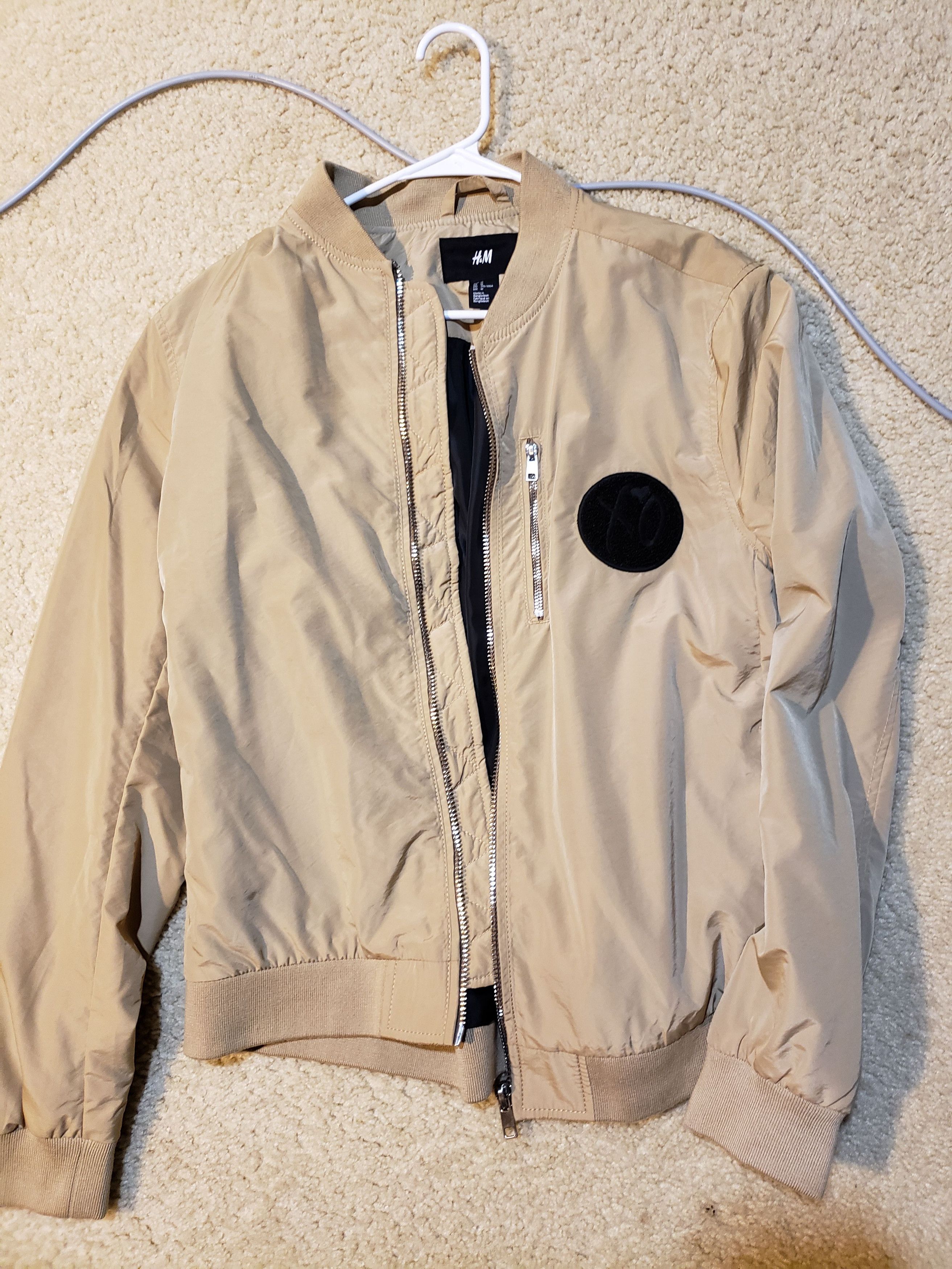 H M Never Worn The Weeknd H M XO Bomber Jacket Khaki Beige Grailed