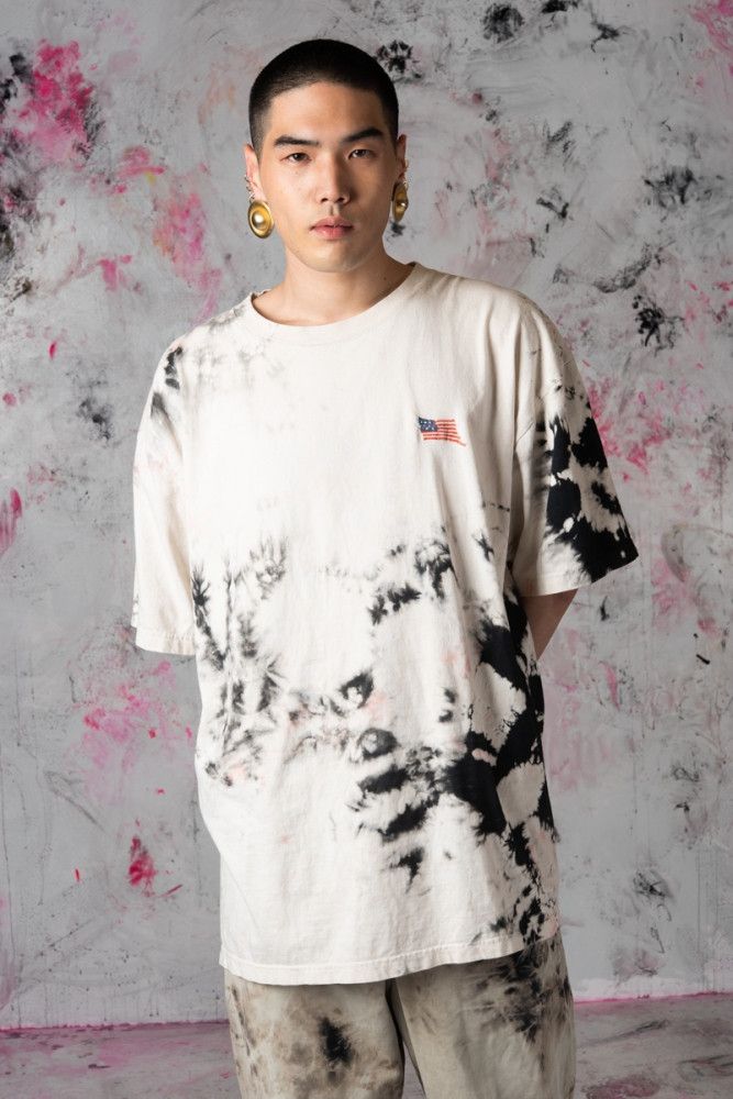 KAPITAL TIE DYE BONE BIG TEE