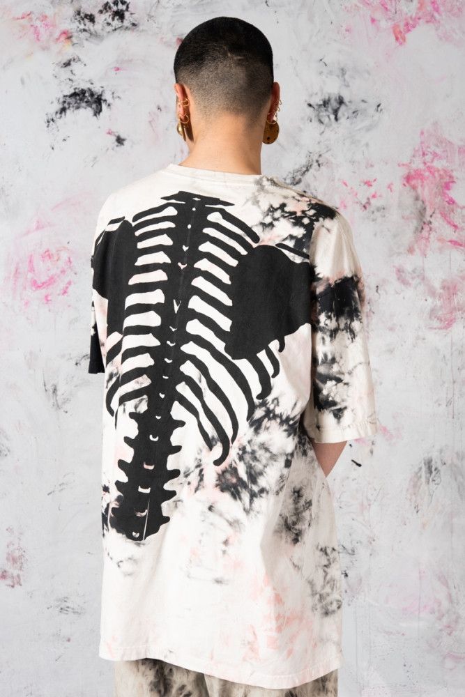 KAPITAL TIE DYE BONE BIG TEE