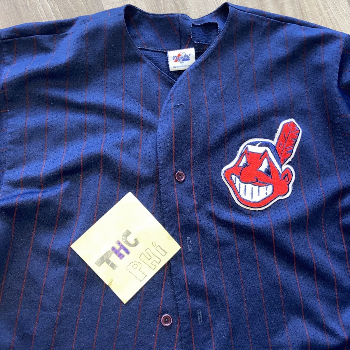 Majestic Cleveland Indians Wahoo Jersey Size US L / EU 52-54 / 3 - 6 Thumbnail