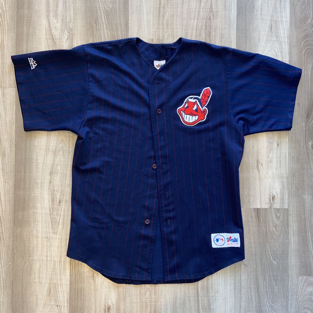 Majestic Cleveland Indians Wahoo Jersey Size US L / EU 52-54 / 3 - 1 Thumbnail