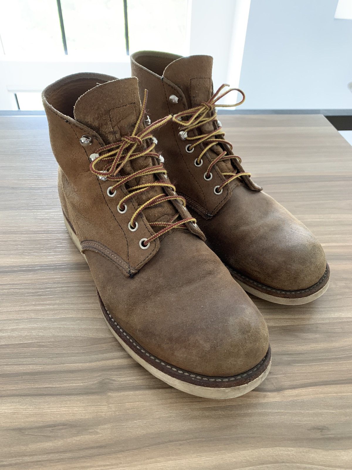 Red Wing Vintage Red Wing 8181 Round Toe in Hawthorne Muleskinner Leather Grailed