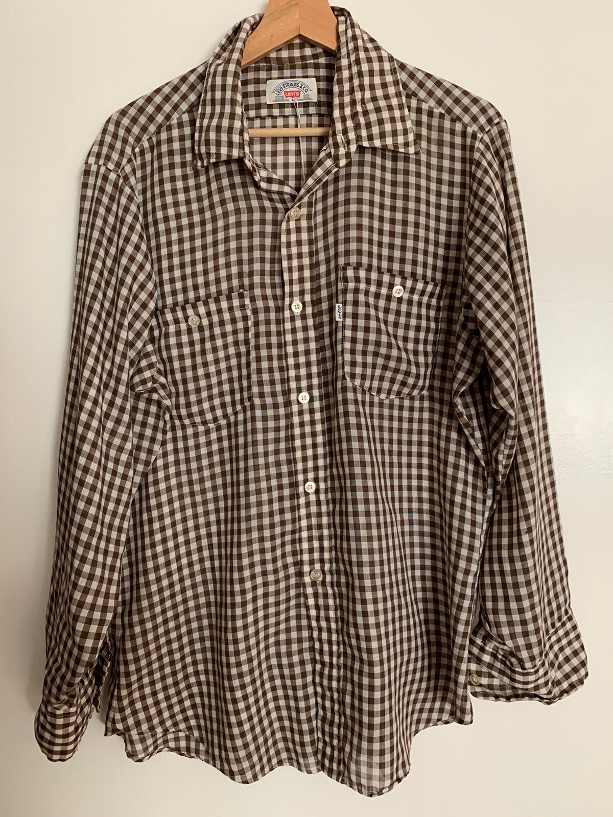 Levi's Vintage gingham long sleeve button down shirt | Grailed