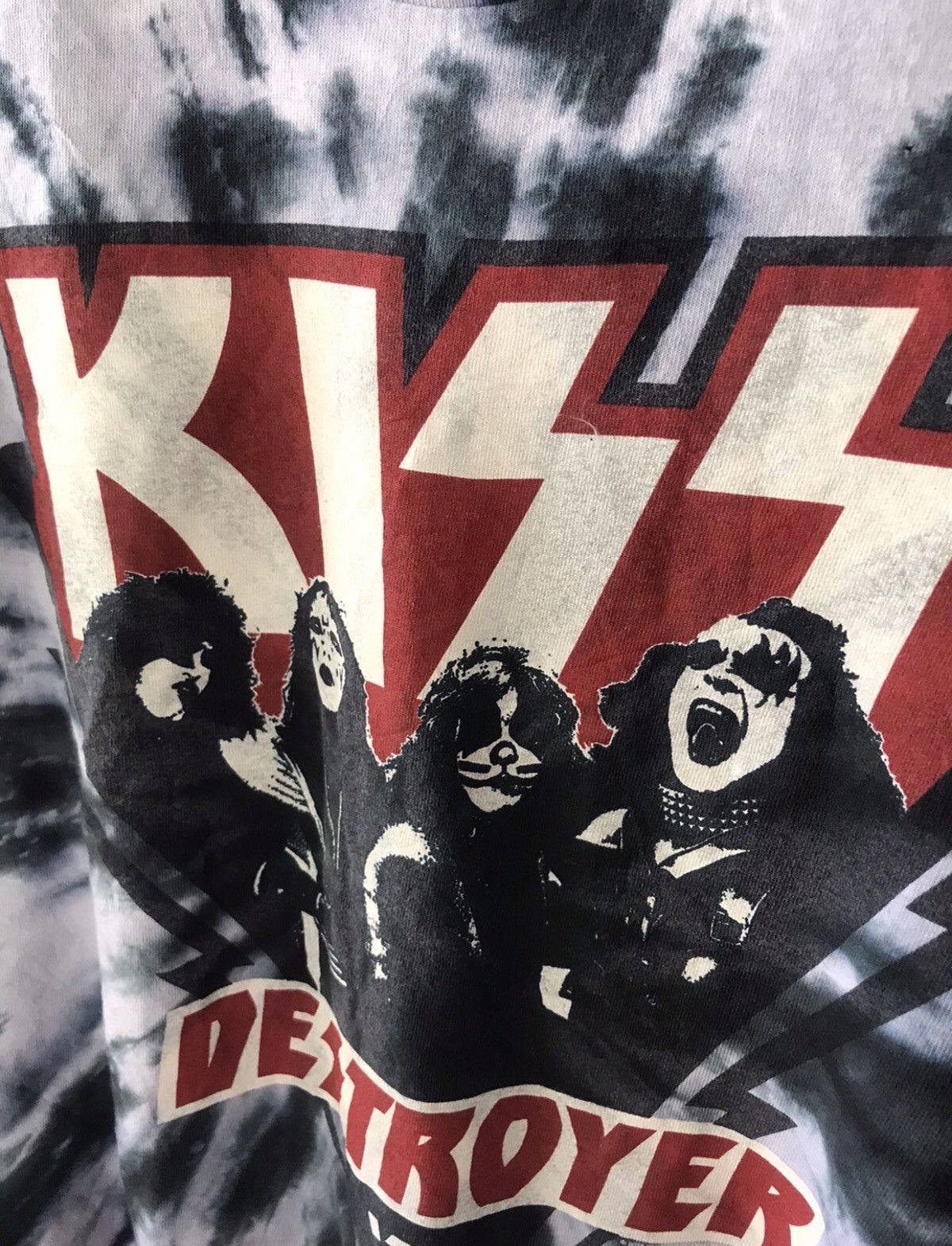 Band Tees × KISS ❗️2016 Kiss “Destroyer 76” Acid Wash Distressed Band Tee❗️ Size US XL / EU 56 / 4 - 5 Thumbnail