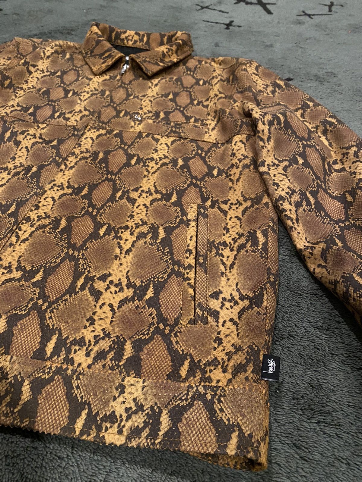 Stussy Stussy Python Textured club jacket | Grailed