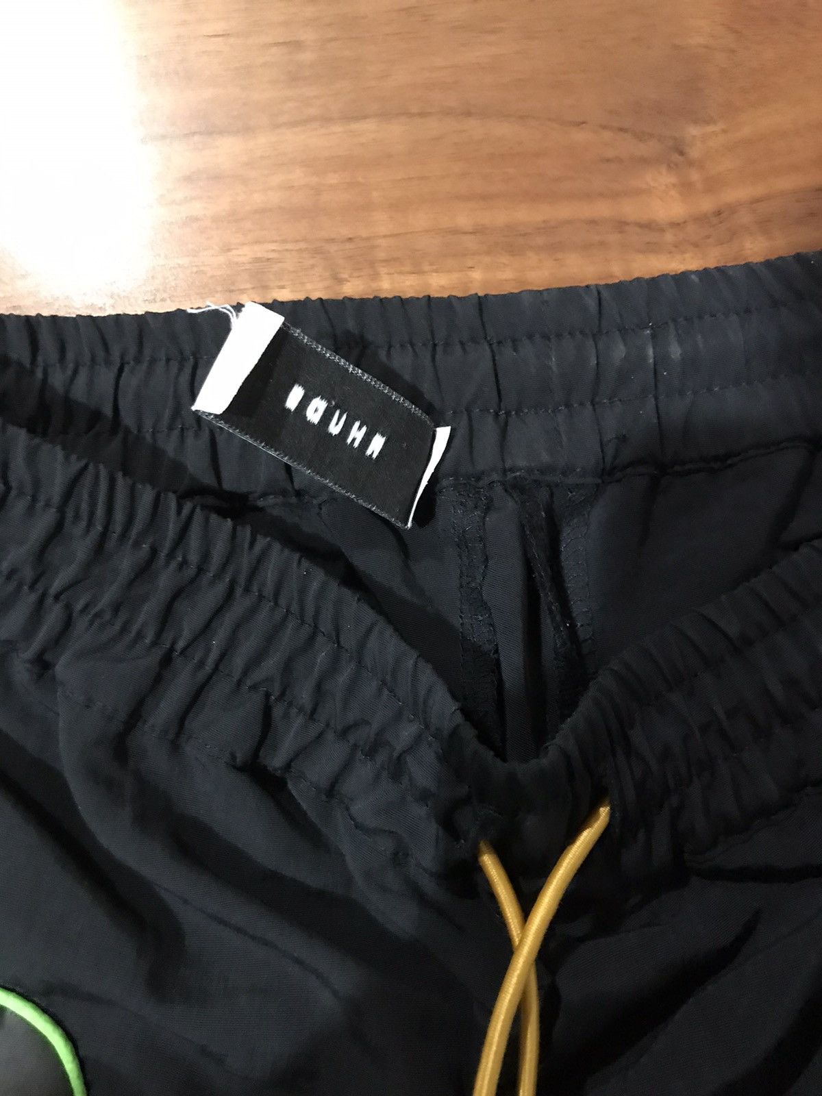 Rhude Rhude Black Neon Trim Nylon Moto Pants Size US 28 / EU 44 - 5 Thumbnail