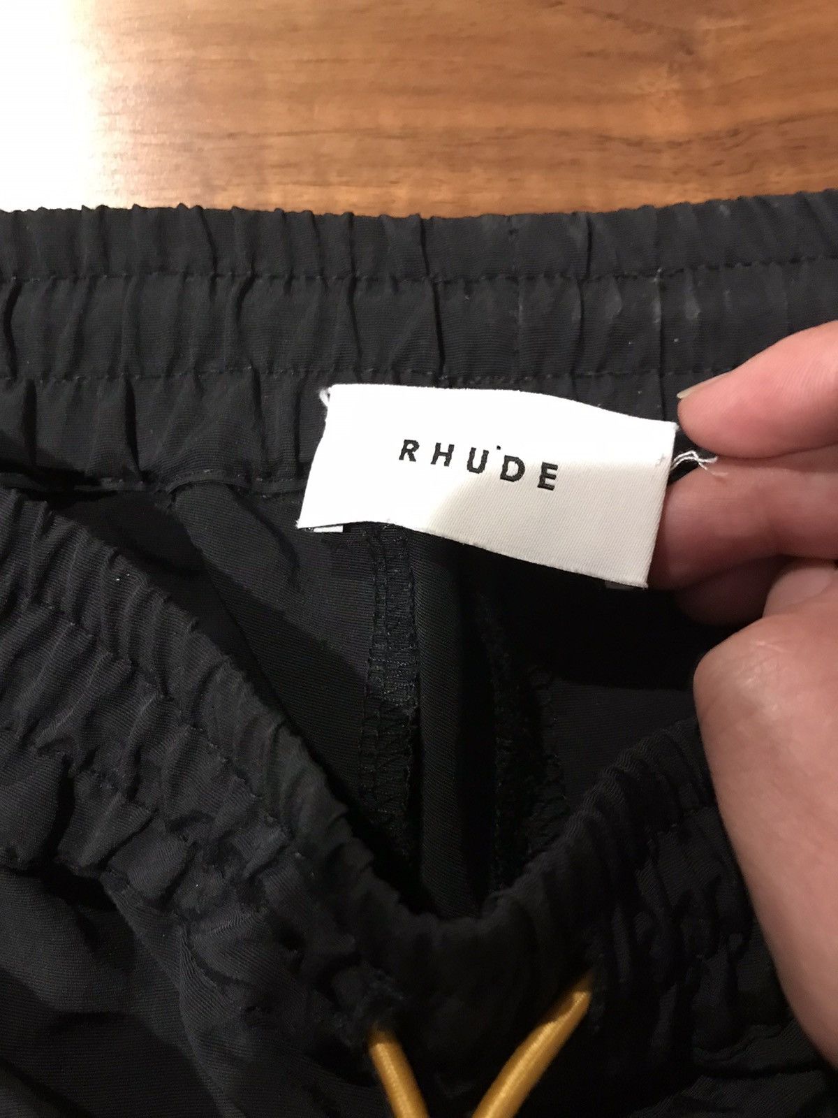 Rhude Rhude Black Neon Trim Nylon Moto Pants Size US 28 / EU 44 - 4 Thumbnail