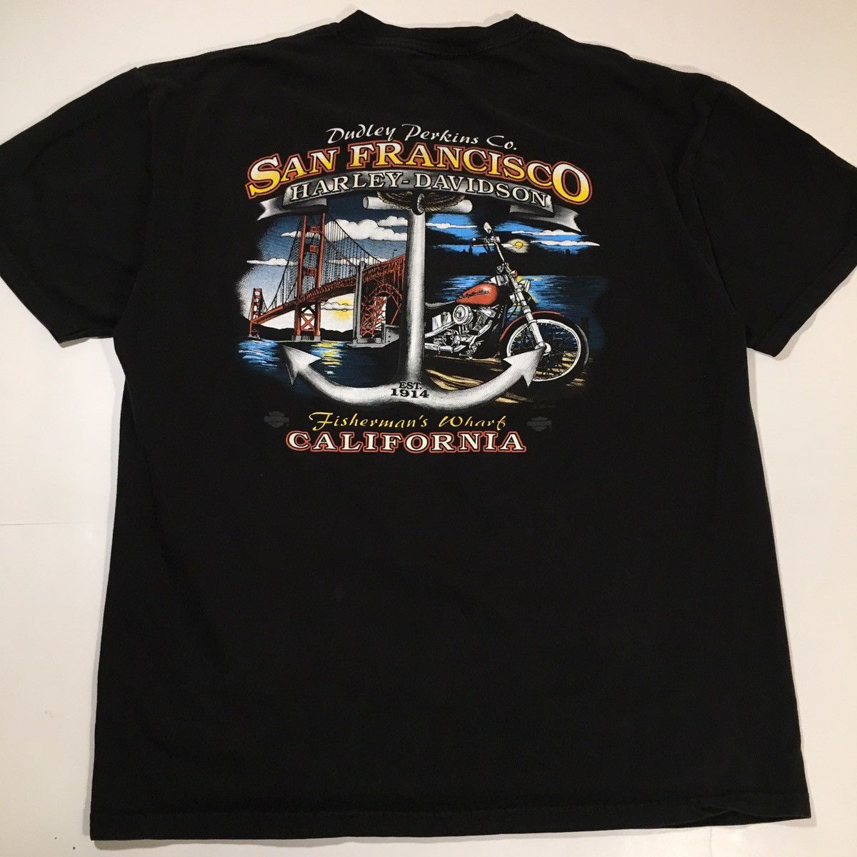 Harley Davidson × Vintage Vintage Harley Davidson Logo Shirt Size US XL / EU 56 / 4 - 4 Thumbnail