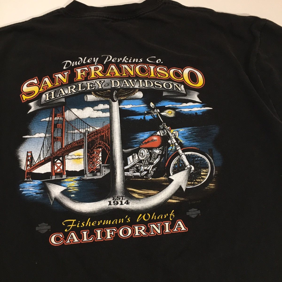 Harley Davidson × Vintage Vintage Harley Davidson Logo Shirt Size US XL / EU 56 / 4 - 2 Thumbnail