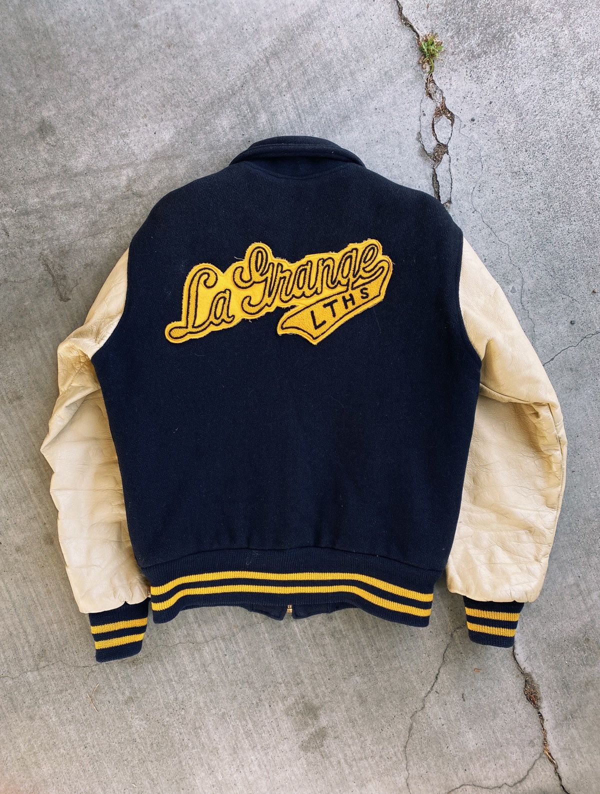 Vintage Good Enough Varsity Bomber Jacket Size L