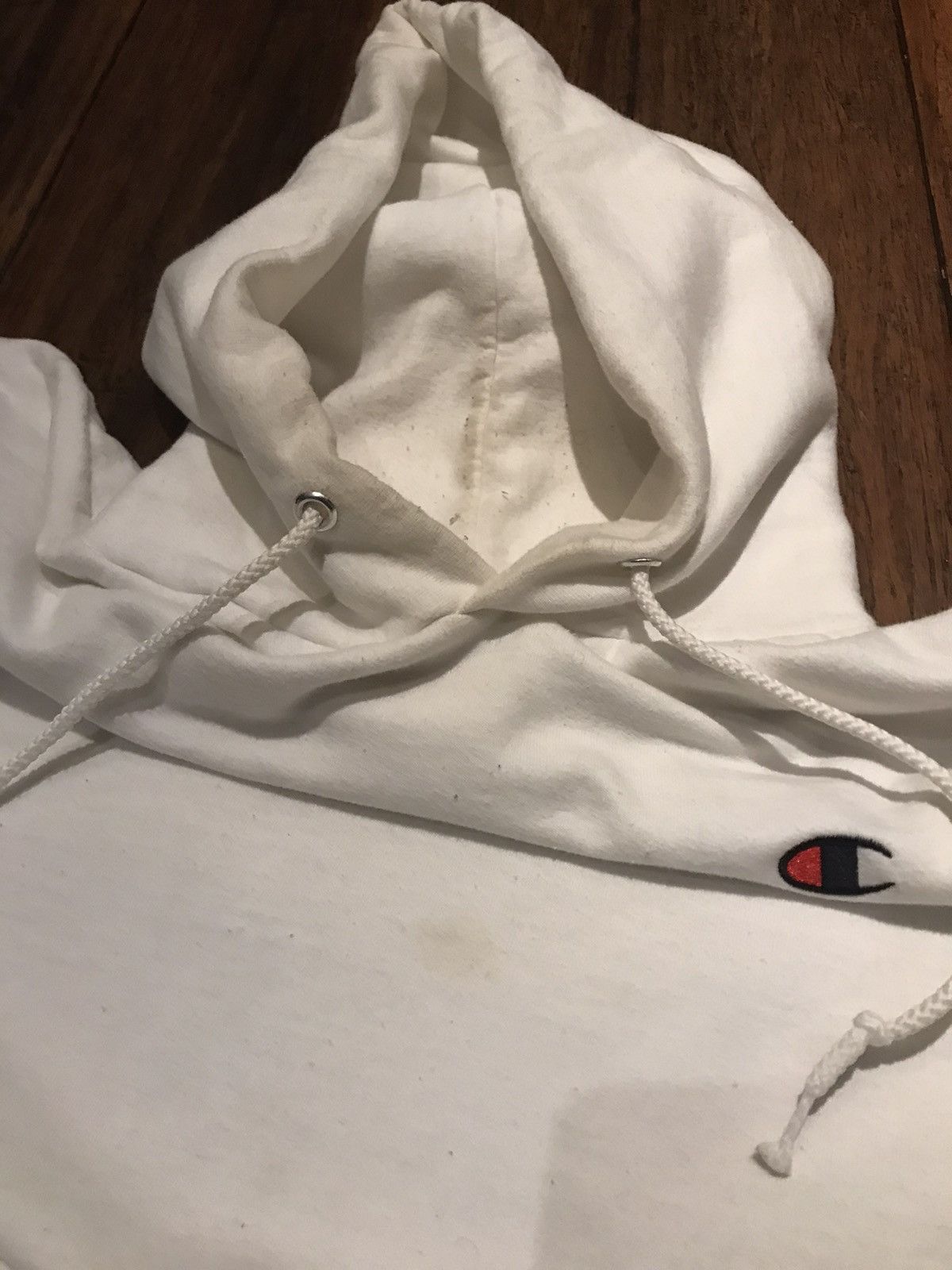 Champion White Champion Hoodie ‘Blue Scripted’ Size US M / EU 48-50 / 2 - 3 Preview