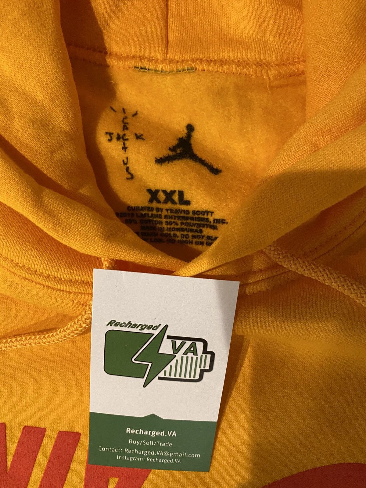 Nike Travis Scott Jordan Highest In The Room Hoodie Yellow SZ 2XL Size US XXL / EU 58 / 5 - 4 Preview