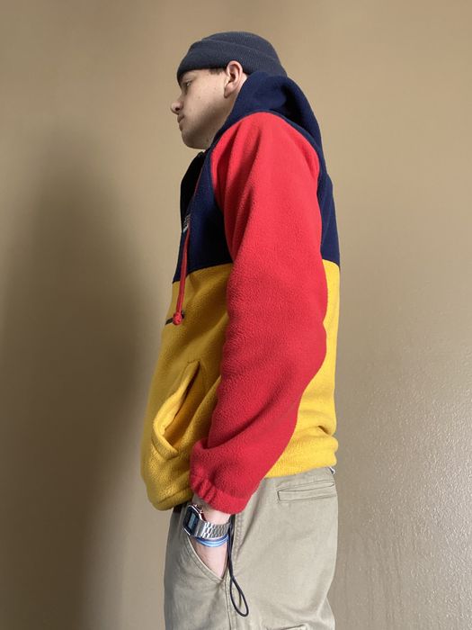 Primary color block shop hoodie