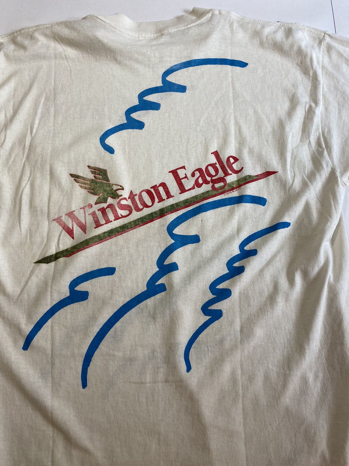 Vintage Vintage 1992 Winston Eagle Cigarettes Tru-Cities Boat Racing Size US L / EU 52-54 / 3 - 9 Thumbnail