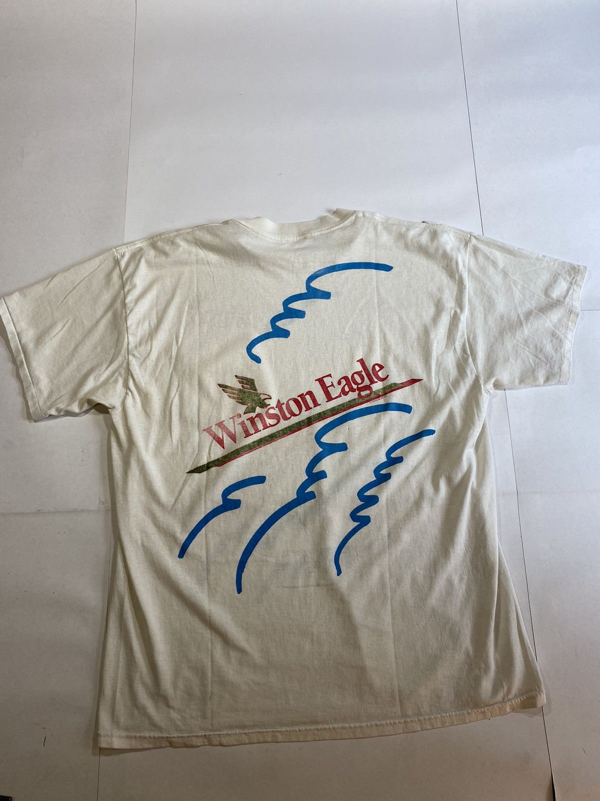 Vintage Vintage 1992 Winston Eagle Cigarettes Tru-Cities Boat Racing Size US L / EU 52-54 / 3 - 8 Thumbnail