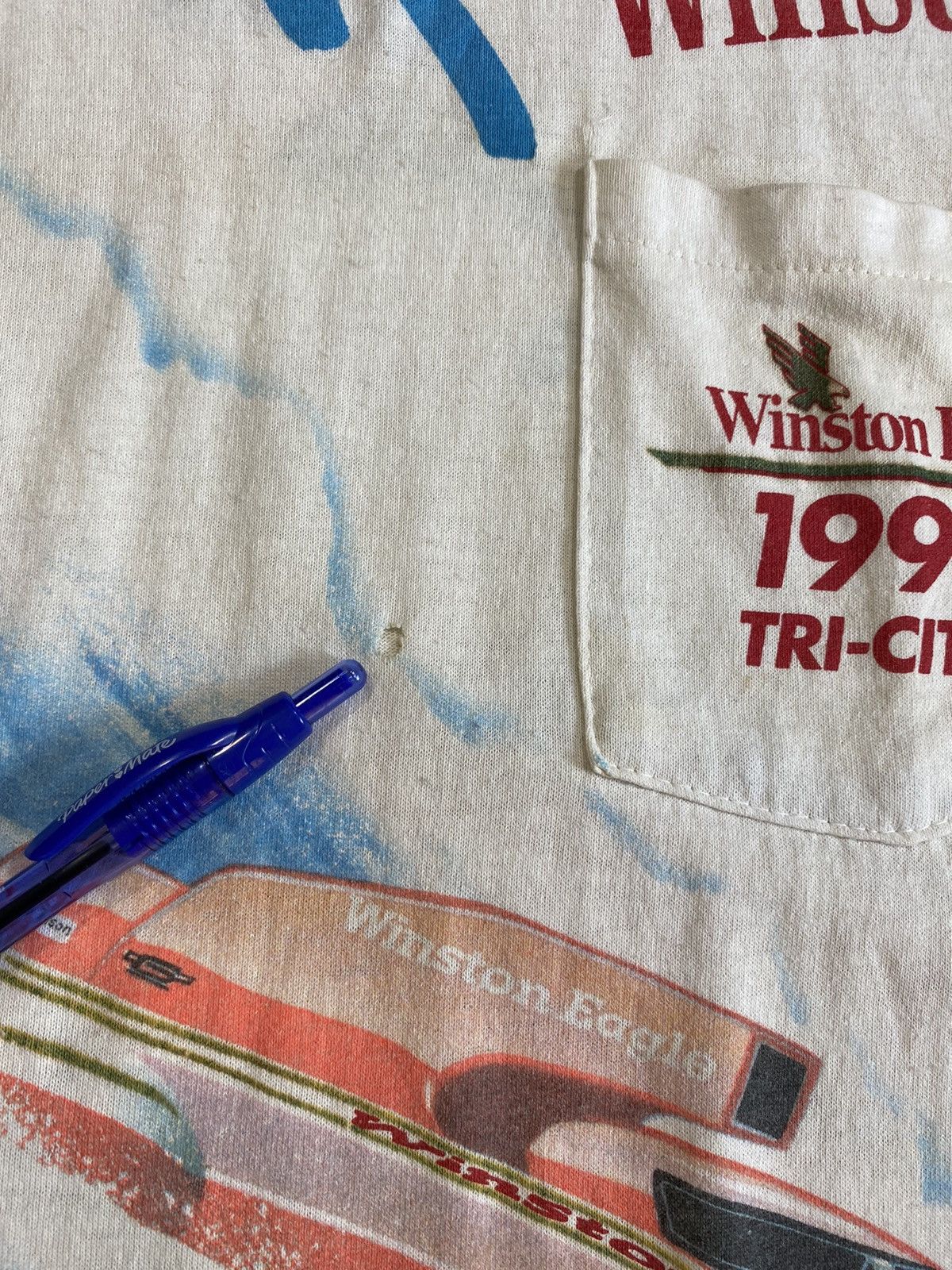 Vintage Vintage 1992 Winston Eagle Cigarettes Tru-Cities Boat Racing Size US L / EU 52-54 / 3 - 5 Thumbnail