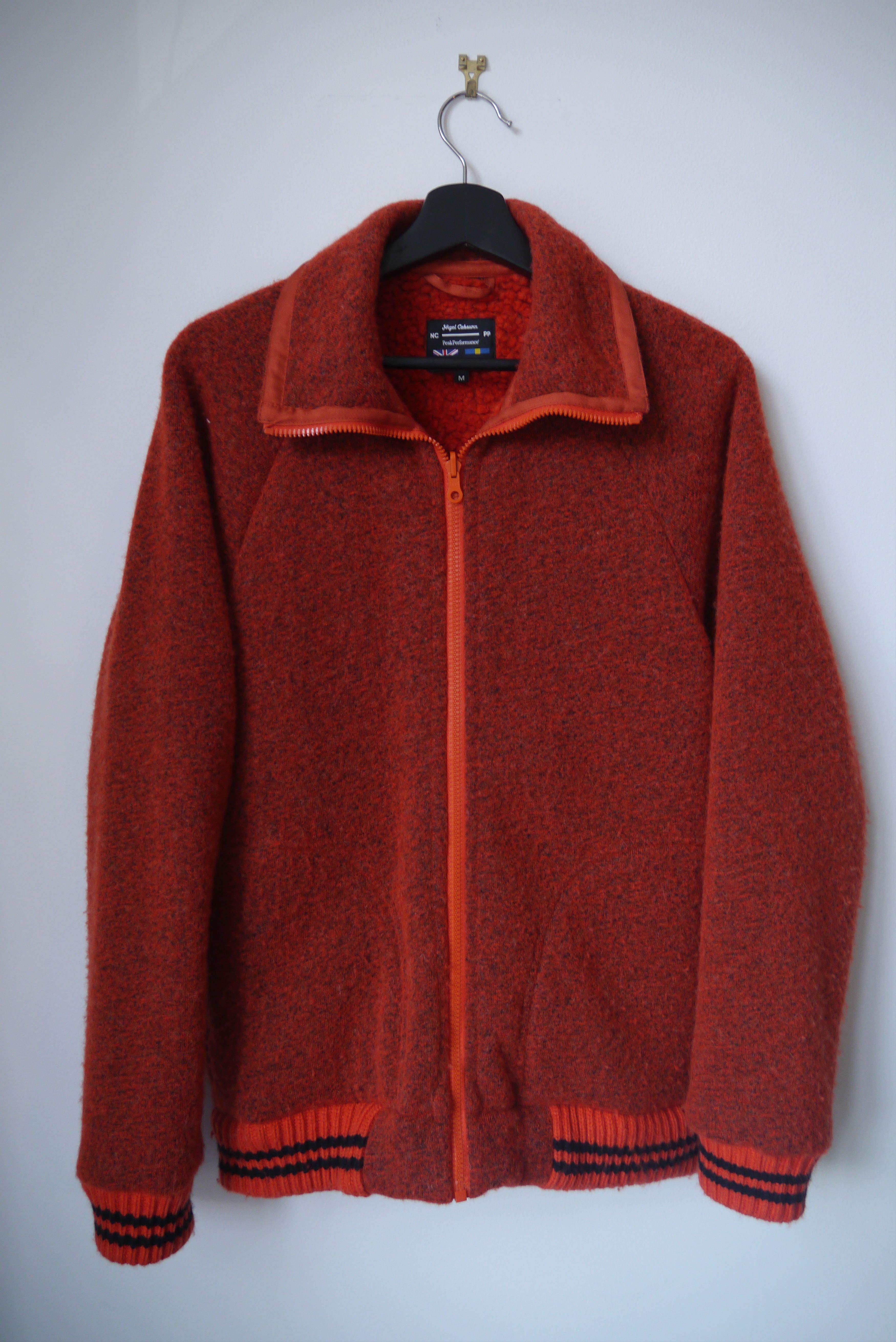 Nigel Cabourn NIGEL CABOURN X PEAK PERFORMANCE WOOL FLEECE ZIP