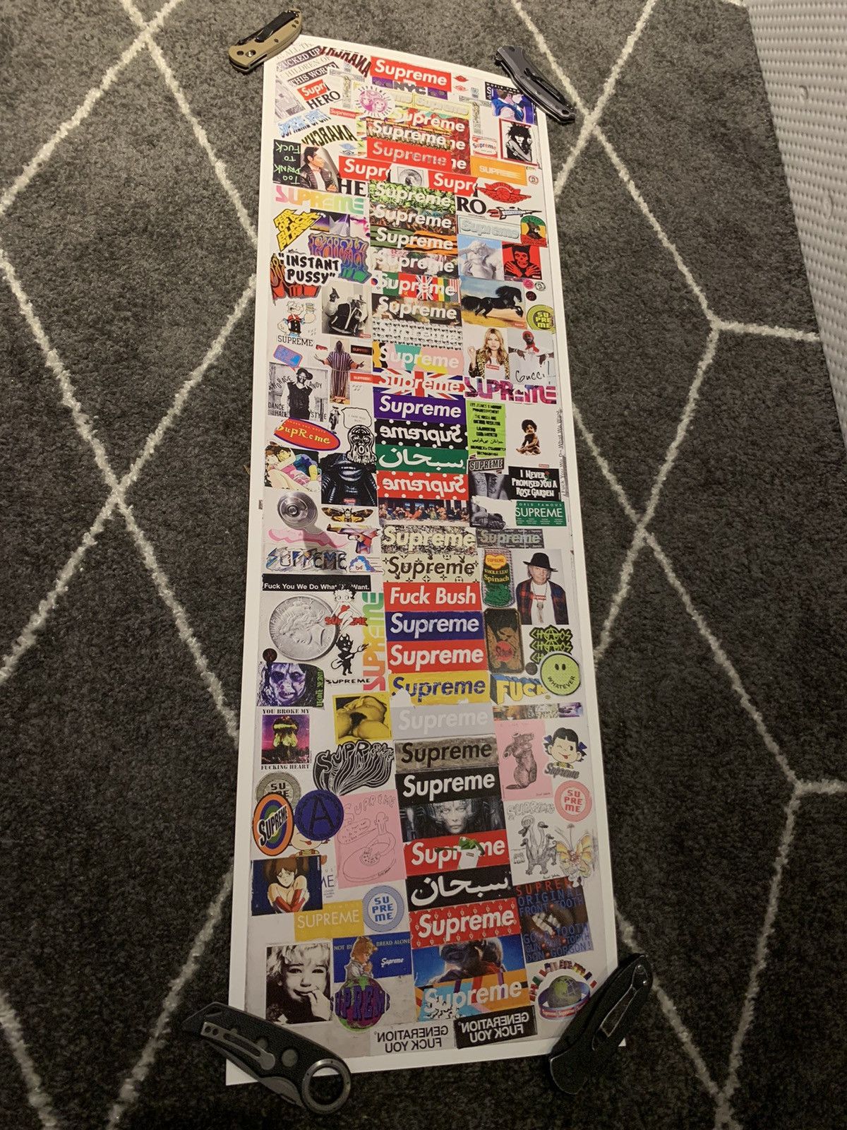 Supreme x Phaidon Sticker Door Friends & Family Poster - US