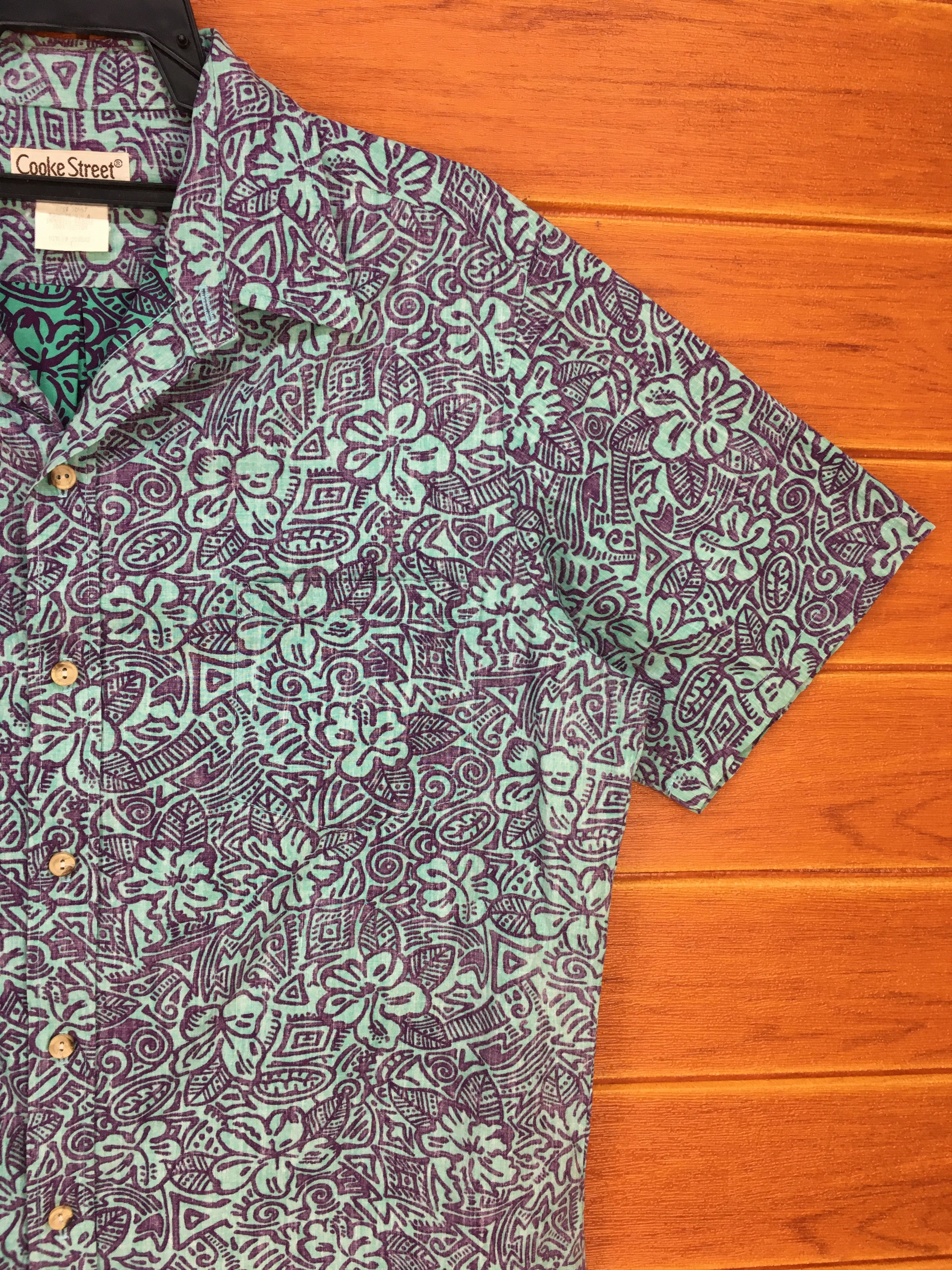 Vintage Vintage COOKE STREET Honolulu Reverse Print Hawaiian Shirt Size US L / EU 52-54 / 3 - 6 Thumbnail