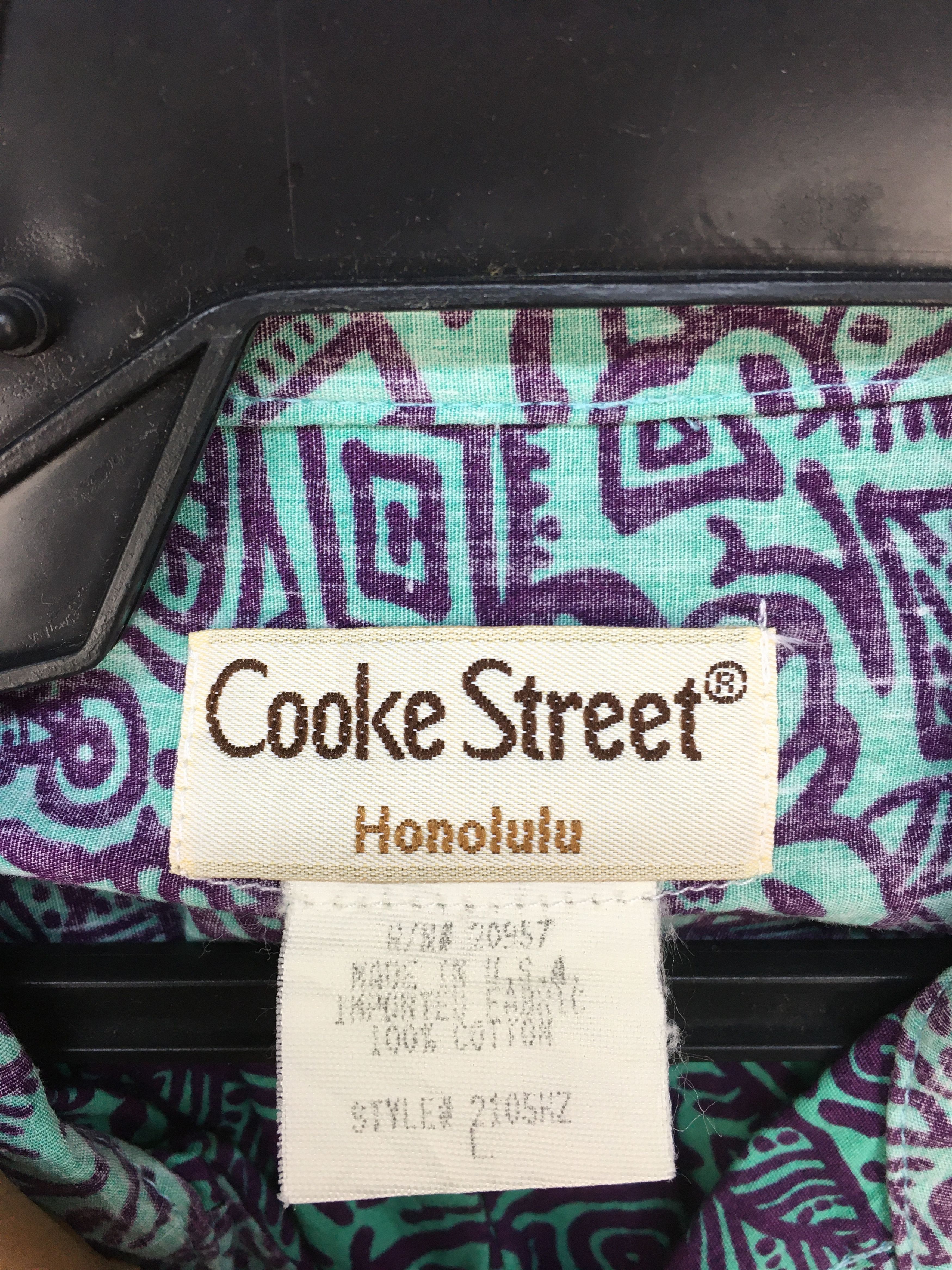 Vintage Vintage COOKE STREET Honolulu Reverse Print Hawaiian Shirt Size US L / EU 52-54 / 3 - 7 Thumbnail