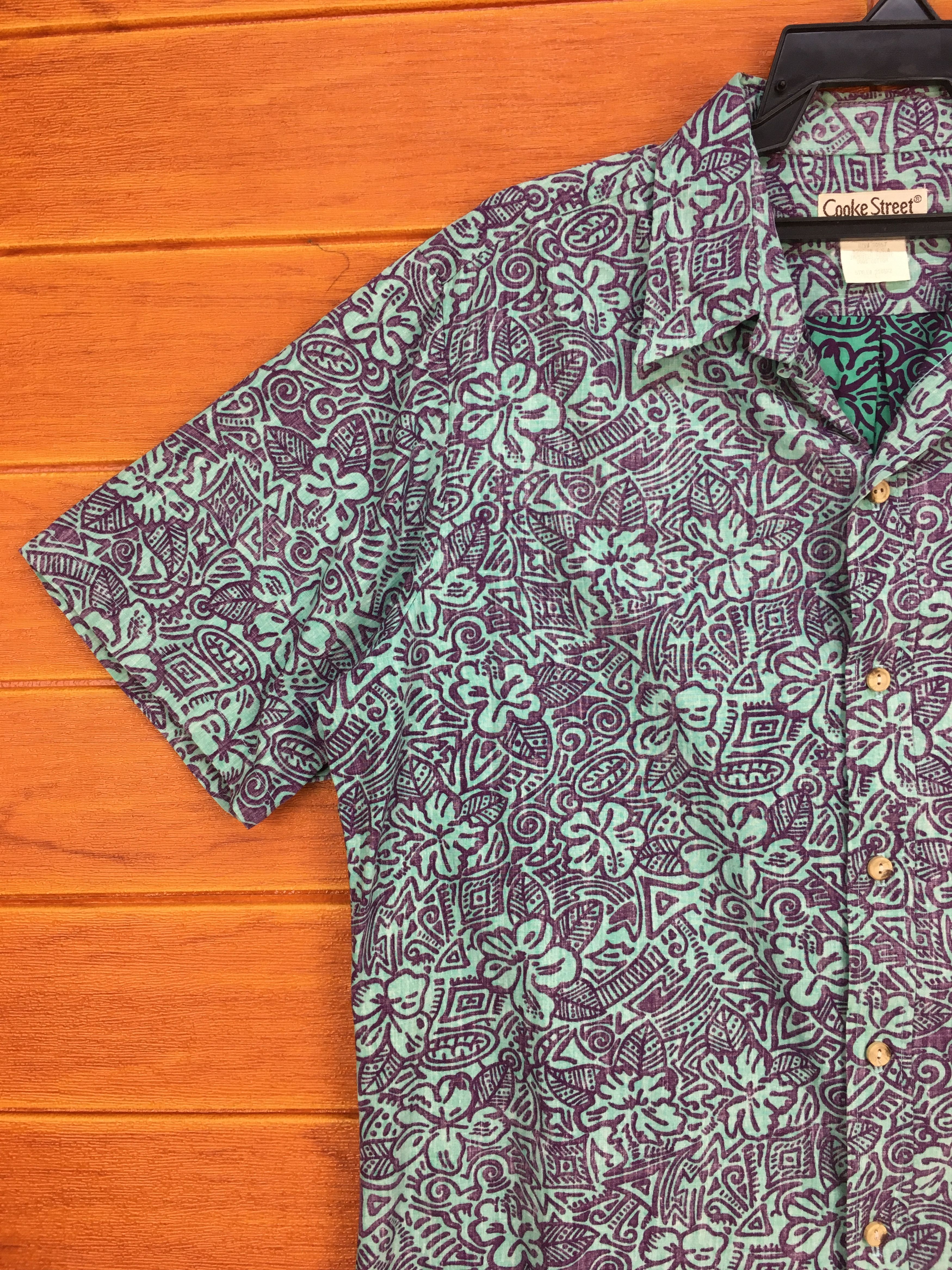 Vintage Vintage COOKE STREET Honolulu Reverse Print Hawaiian Shirt Size US L / EU 52-54 / 3 - 3 Thumbnail