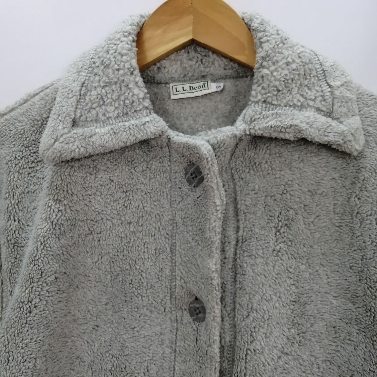 L.L. Bean 🔥 Vintage LL Bean Sherpa Grey Jacket Size M / US 6-8 / IT 42-44 - 2 Thumbnail