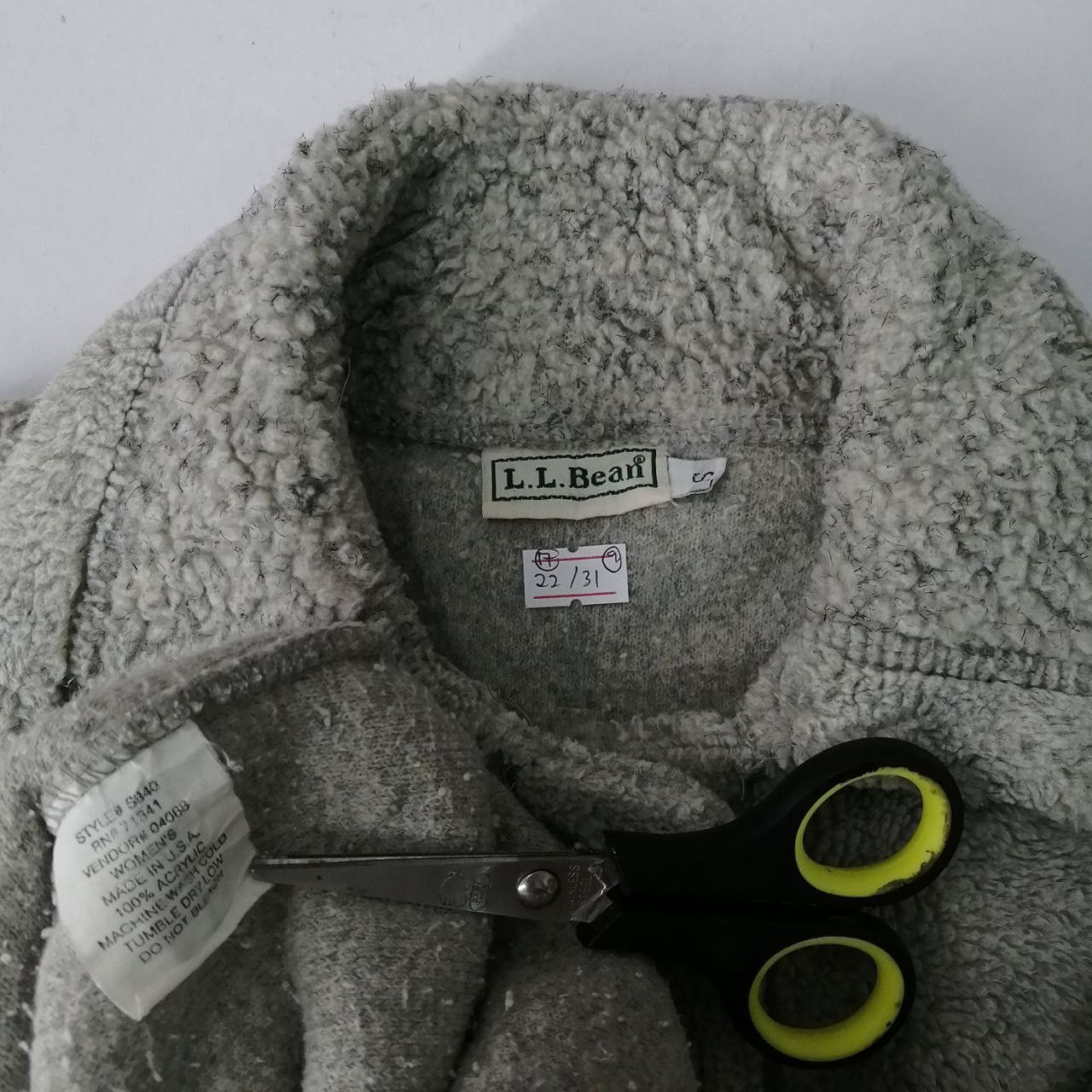 L.L. Bean 🔥 Vintage LL Bean Sherpa Grey Jacket Size M / US 6-8 / IT 42-44 - 6 Thumbnail