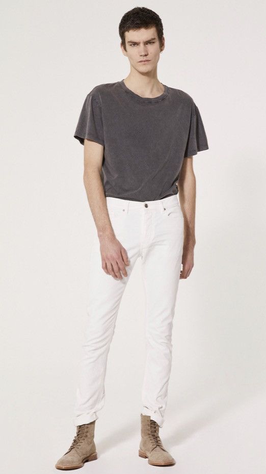 Iro IRO Paris Men's Placide Ecru Stretch Cotton Jeans 34 $200 | Grailed