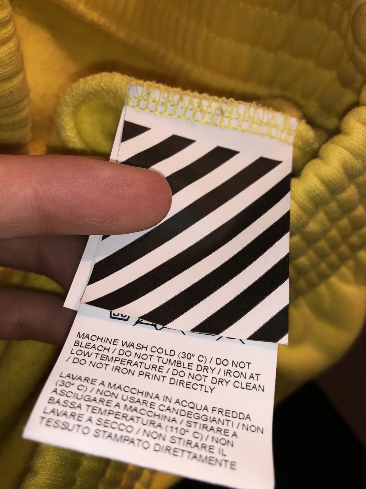 Off White off white hands hoodie Grailed