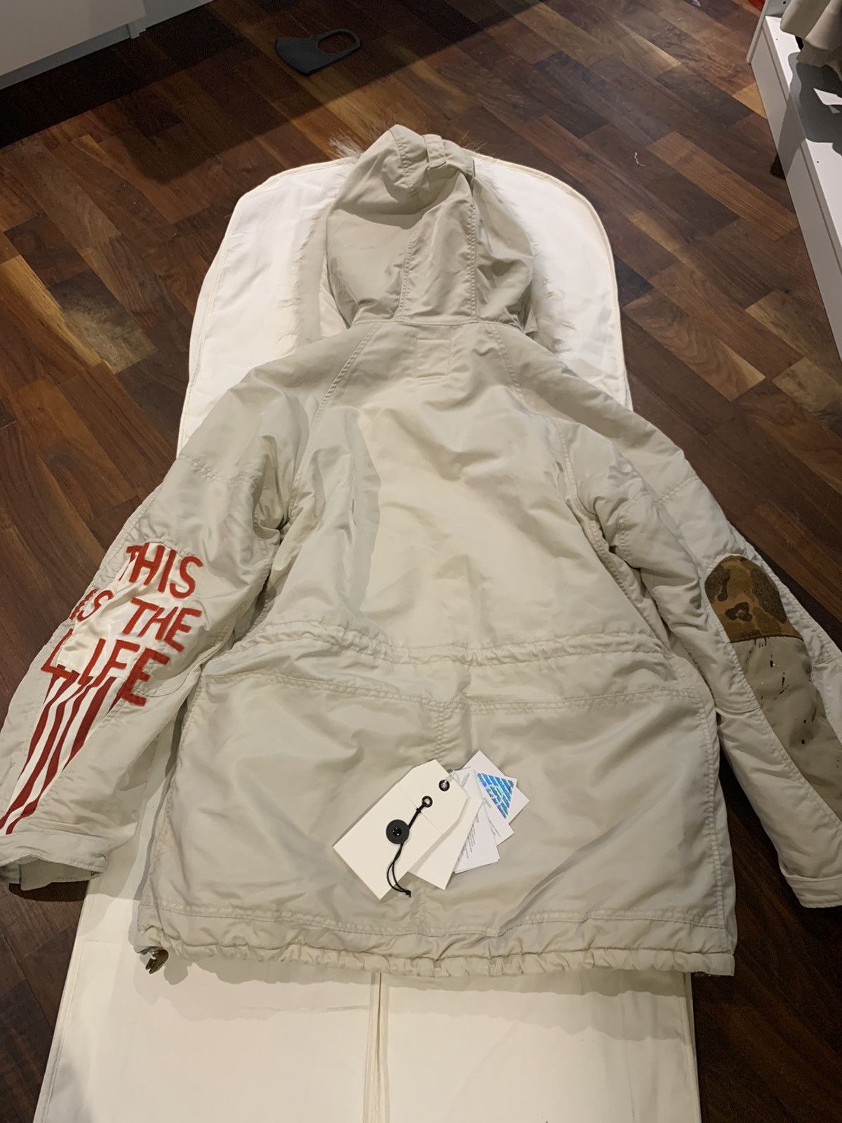 VISVIM 19AW VALDEZ COAT COLLAGE IVORY