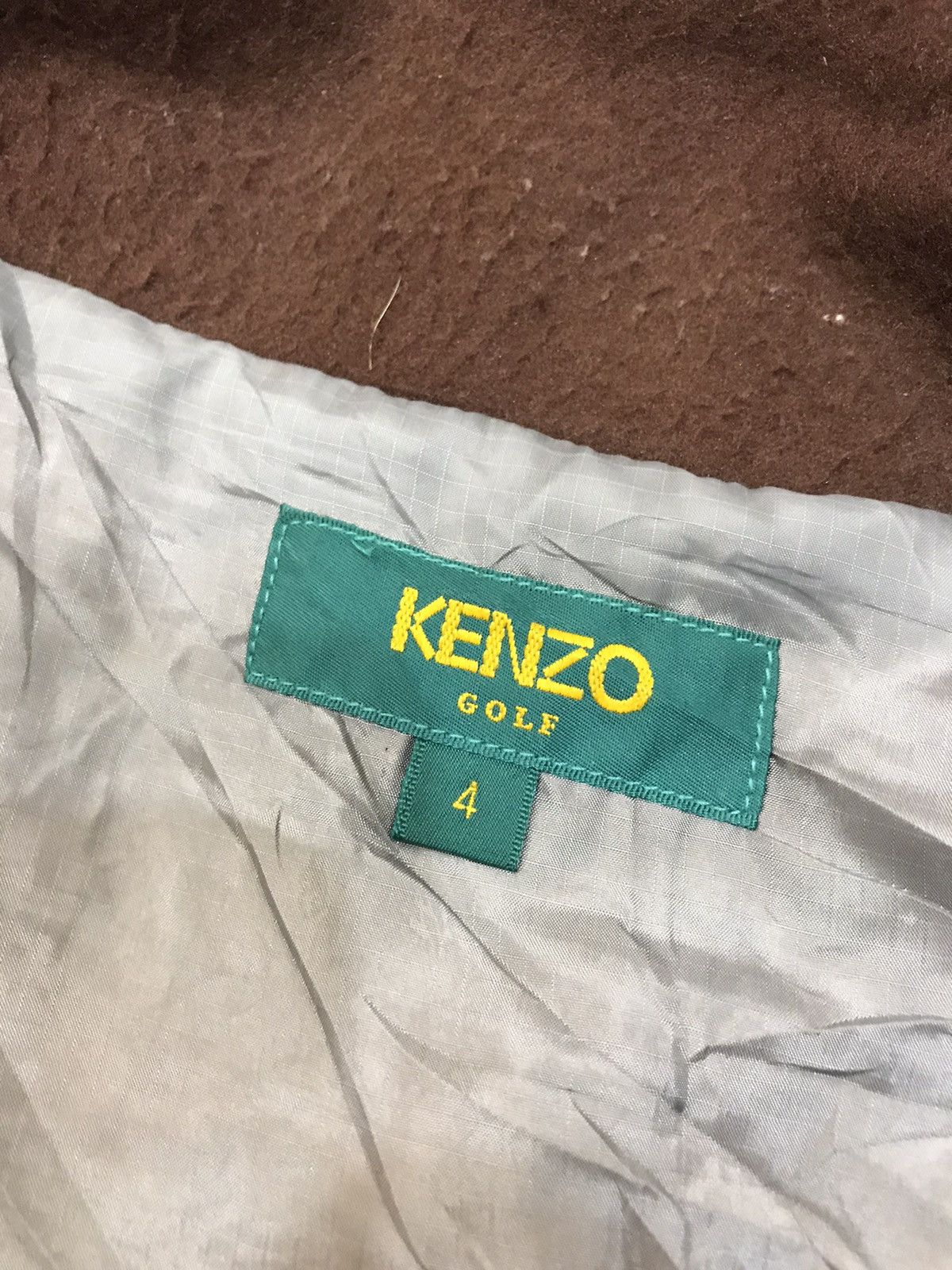 Kenzo VINTAGE KENZO GOLD FLEECE BOMBER JACKET Size US XL / EU 56 / 4 - 10 Thumbnail