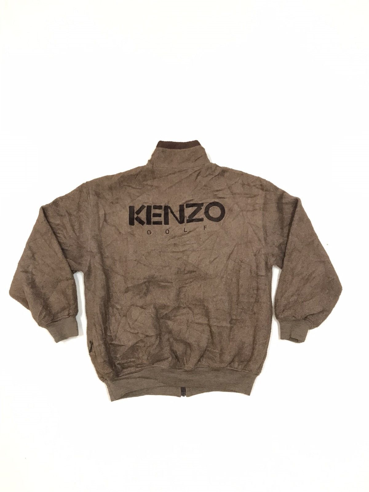 Kenzo VINTAGE KENZO GOLD FLEECE BOMBER JACKET Size US XL / EU 56 / 4 - 1 Thumbnail