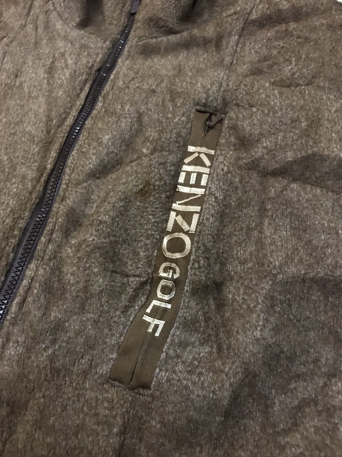 Kenzo VINTAGE KENZO GOLD FLEECE BOMBER JACKET Size US XL / EU 56 / 4 - 4 Thumbnail