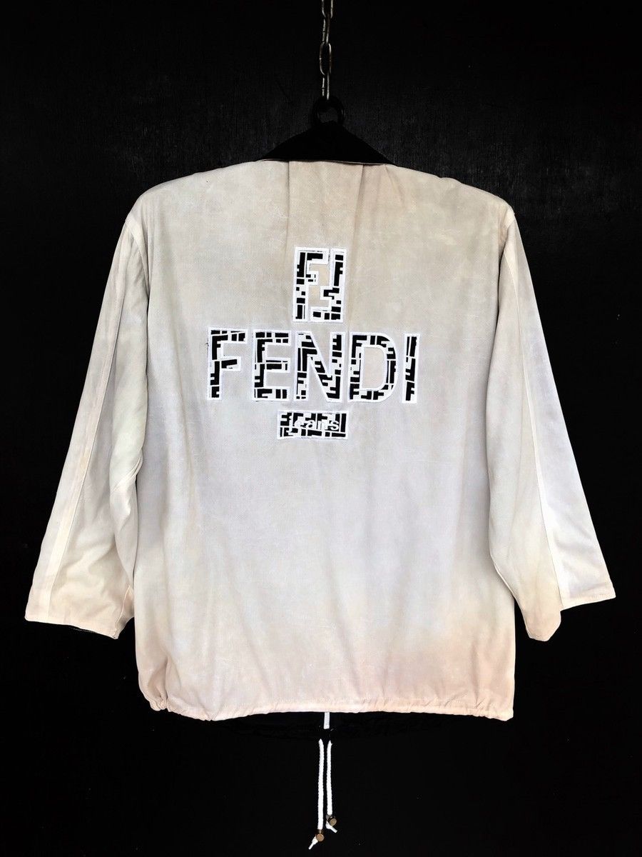 Fendi 1980s Fendi 🇮🇹 ™️ Logo Zucca Monogram Anorak Jacket Size US L / EU 52-54 / 3 - 4 Thumbnail