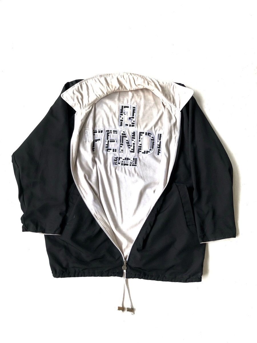 Fendi 1980s Fendi 🇮🇹 ™️ Logo Zucca Monogram Anorak Jacket Size US L / EU 52-54 / 3 - 1 Thumbnail